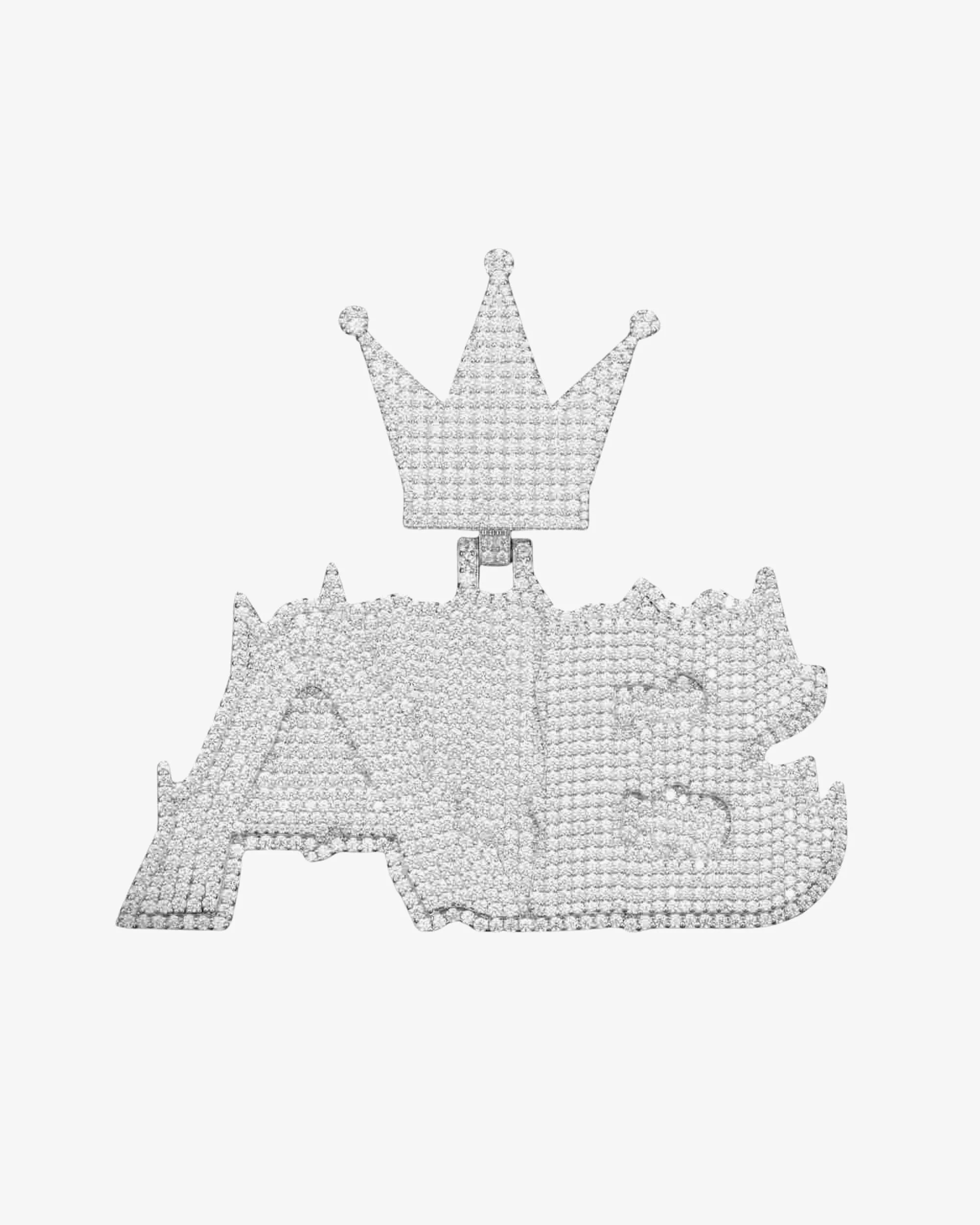"AB" Custom Moissanite Pendant 14K Gold