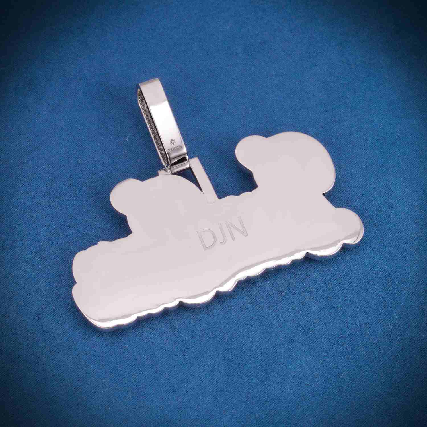 "BamBam" Custom Moissanite Pendant 14K Gold - Image 3