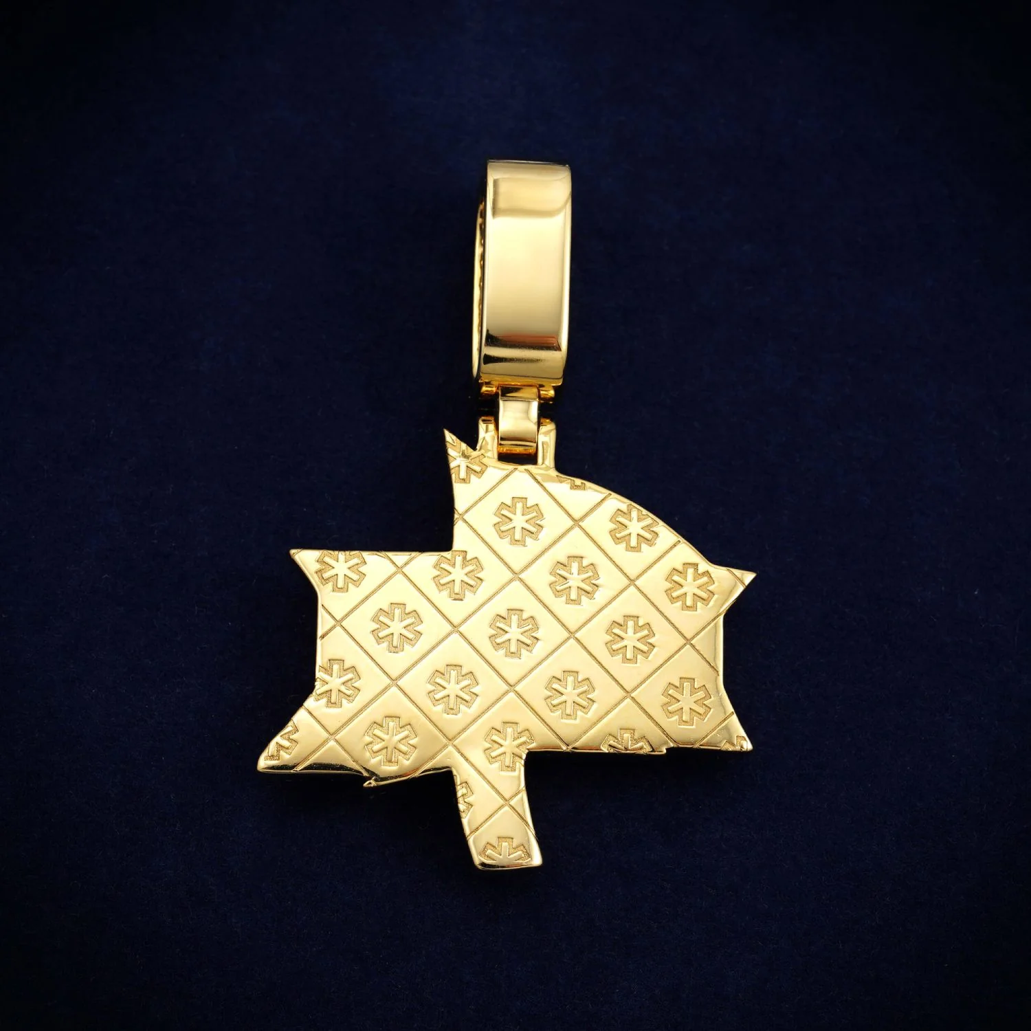 "BARI" Custom Moissanite Name Pendant 14K Gold - Image 3