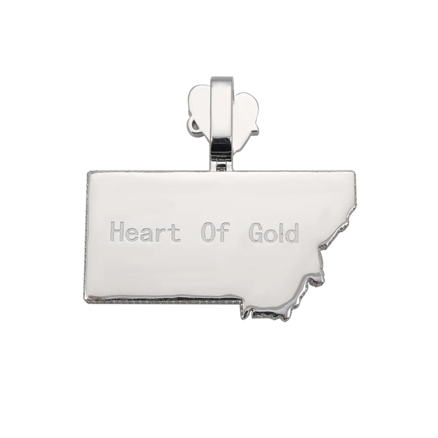 "BIG SKY BABY" Moissanite Custom Name Pendant 14K Gold - Image 3
