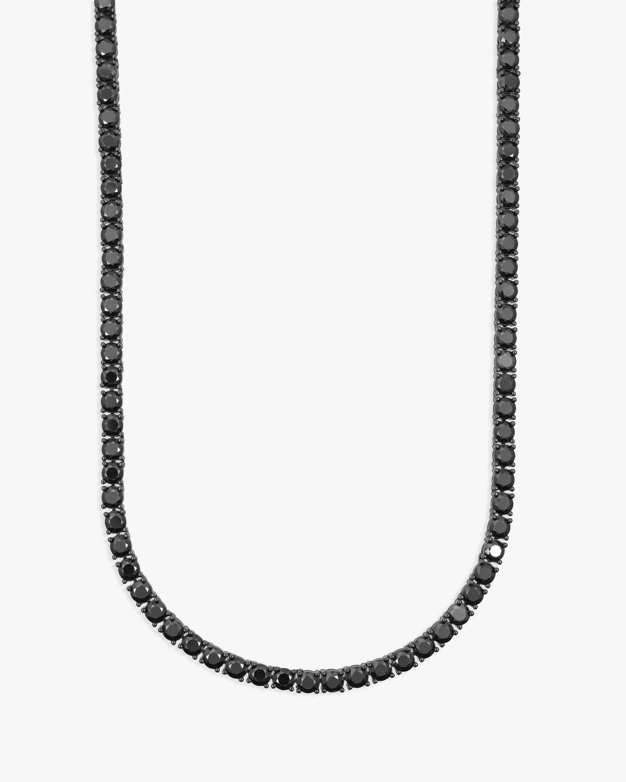 Black Moissanite Tennis Chain 14K Black Gold (ALL SIZES) - Image 12
