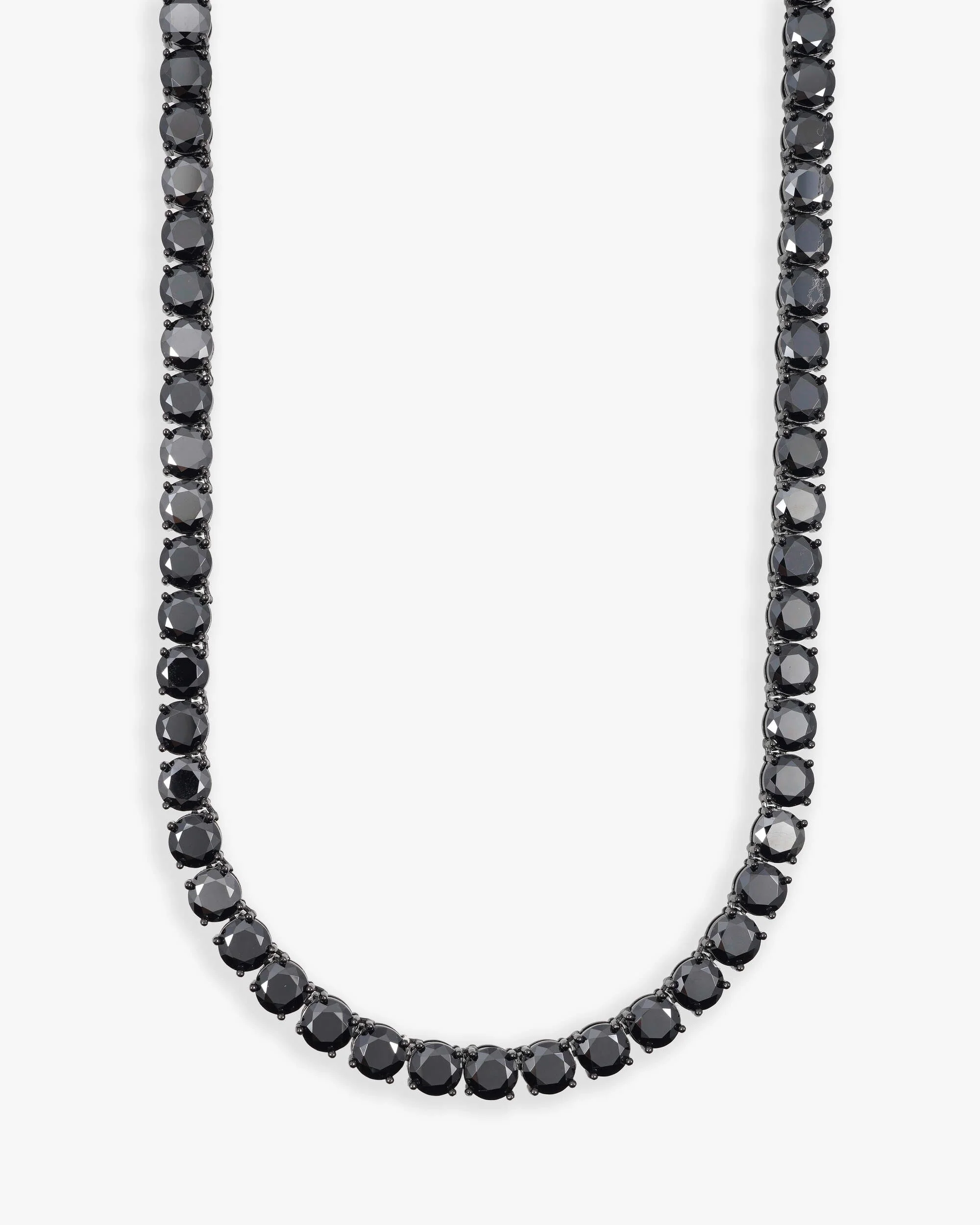 Black Moissanite Tennis Chain 14K Black Gold (ALL SIZES) - Image 19
