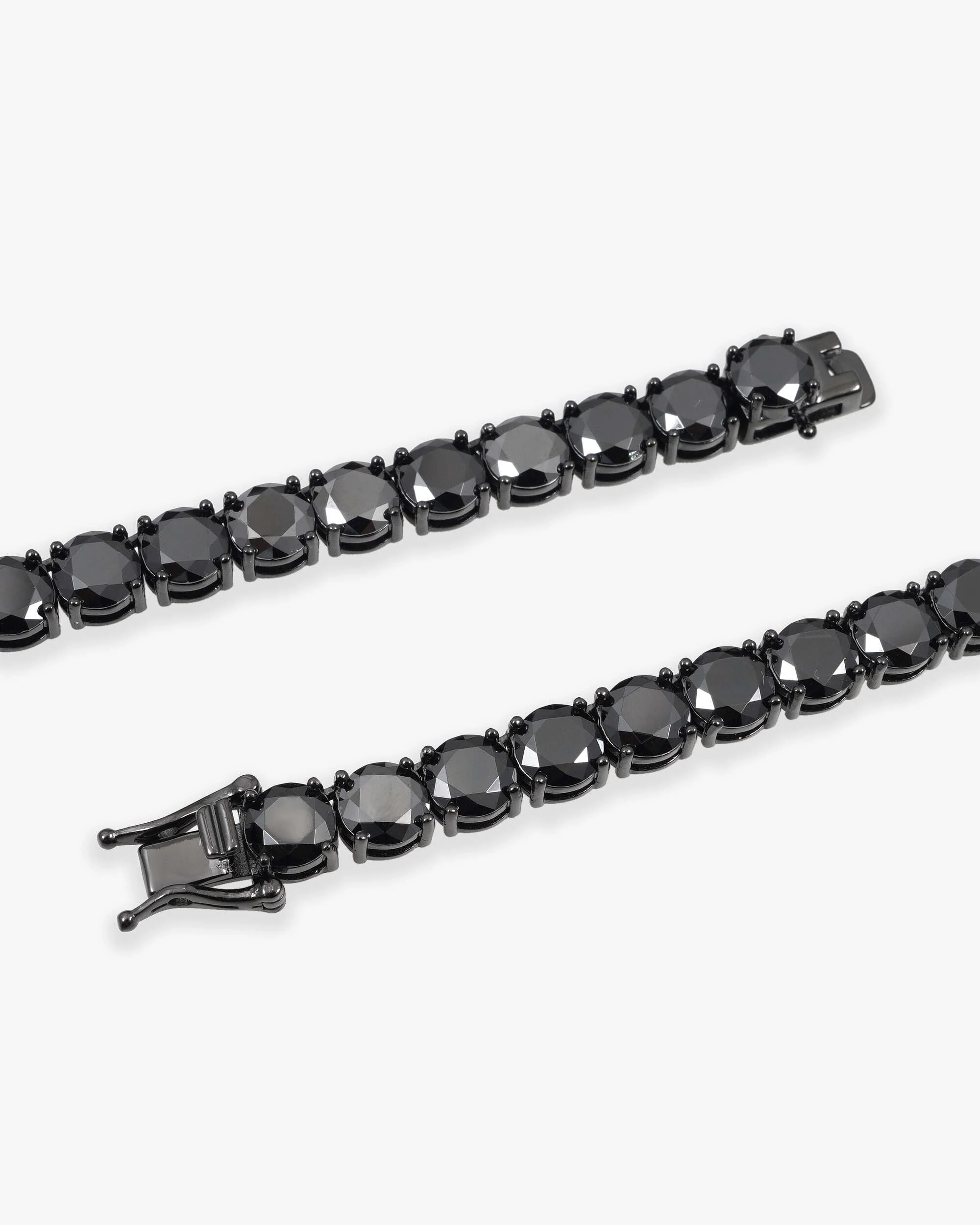 Black Moissanite Tennis Chain 14K Black Gold (ALL SIZES) - Image 23