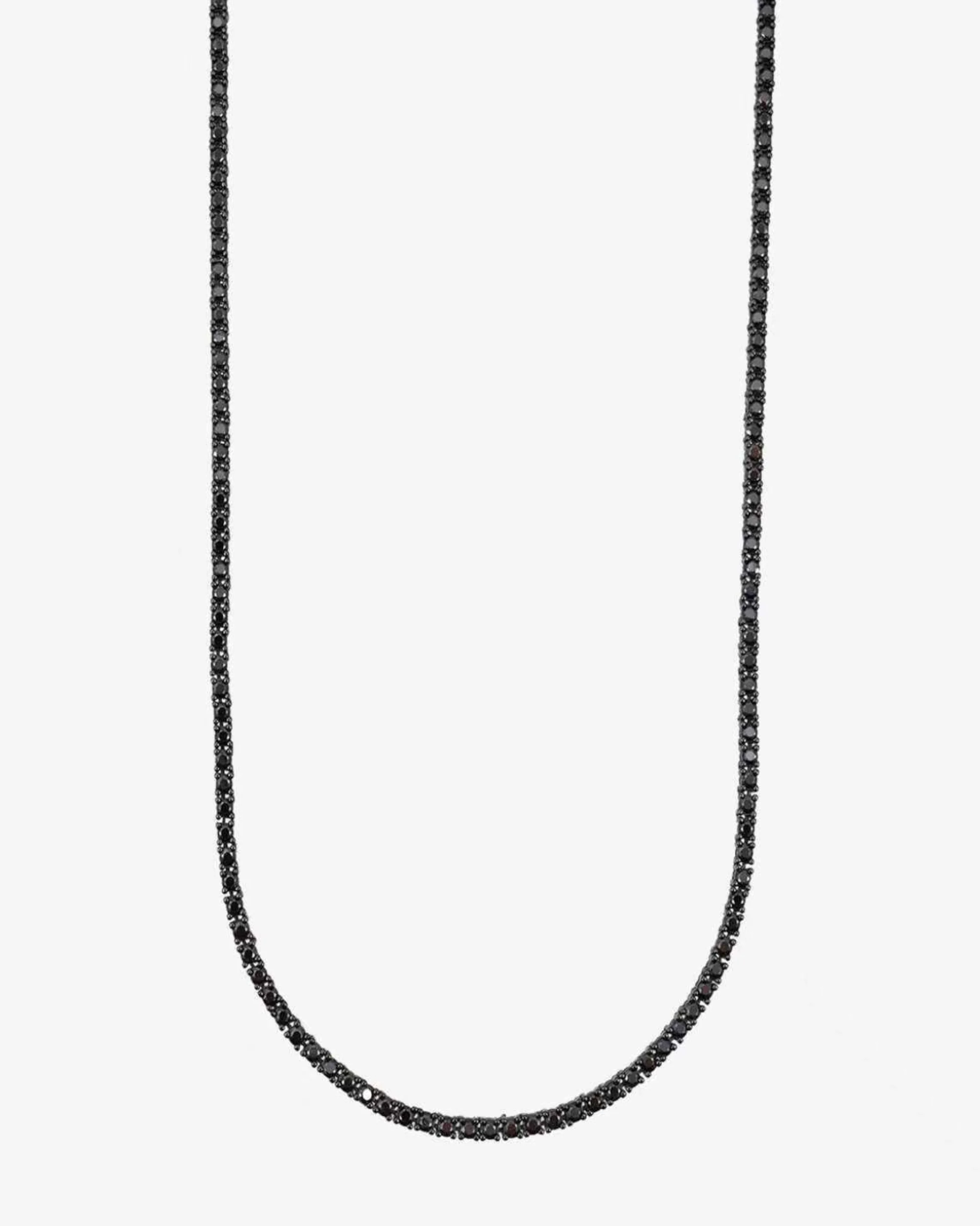 Black Moissanite Tennis Chain 14K Black Gold (ALL SIZES) - Image 8