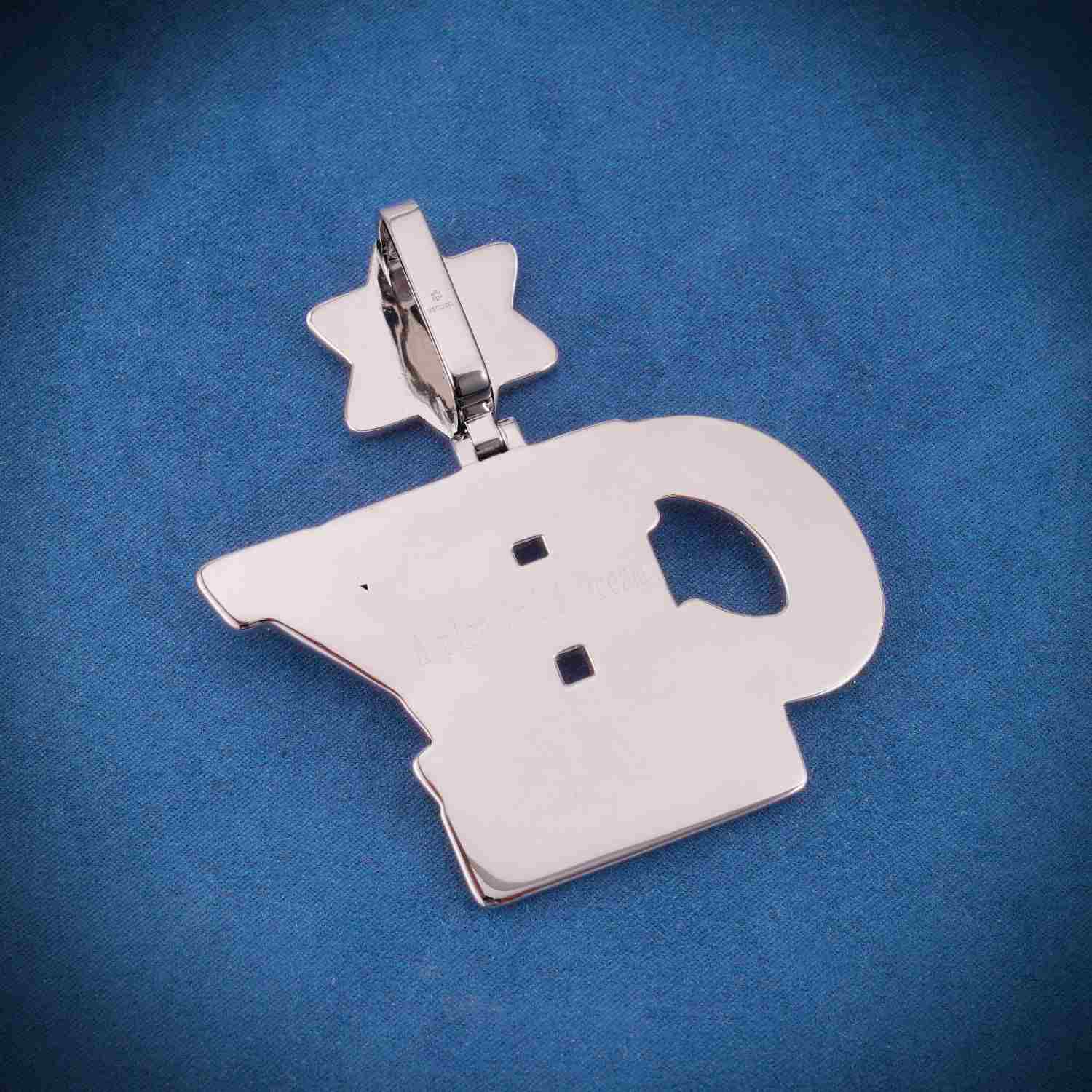 "CEY" Custom Moissanite Pendant 14K Gold - Image 3