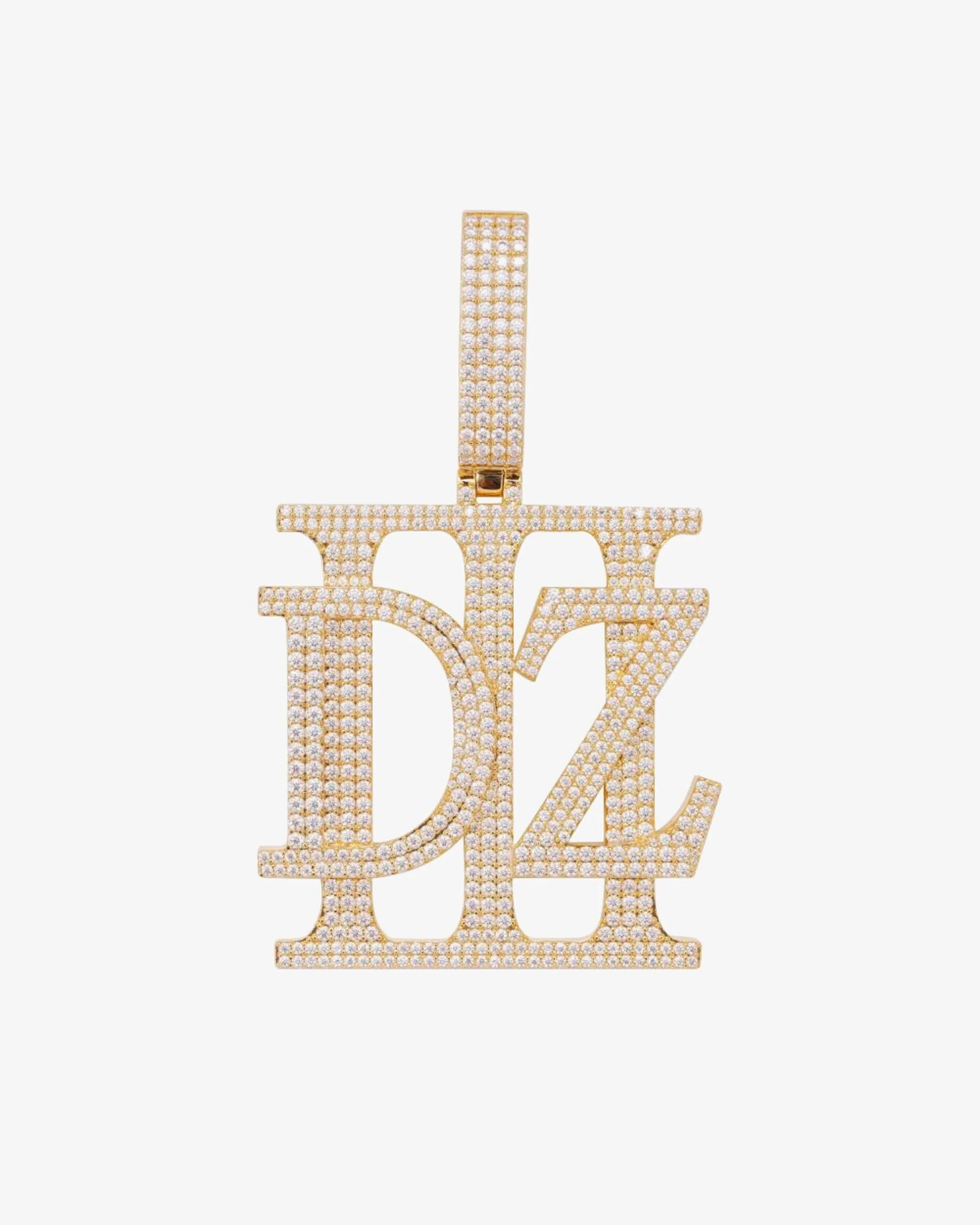 "DZ" Custom Pendant 14K Yellow Gold