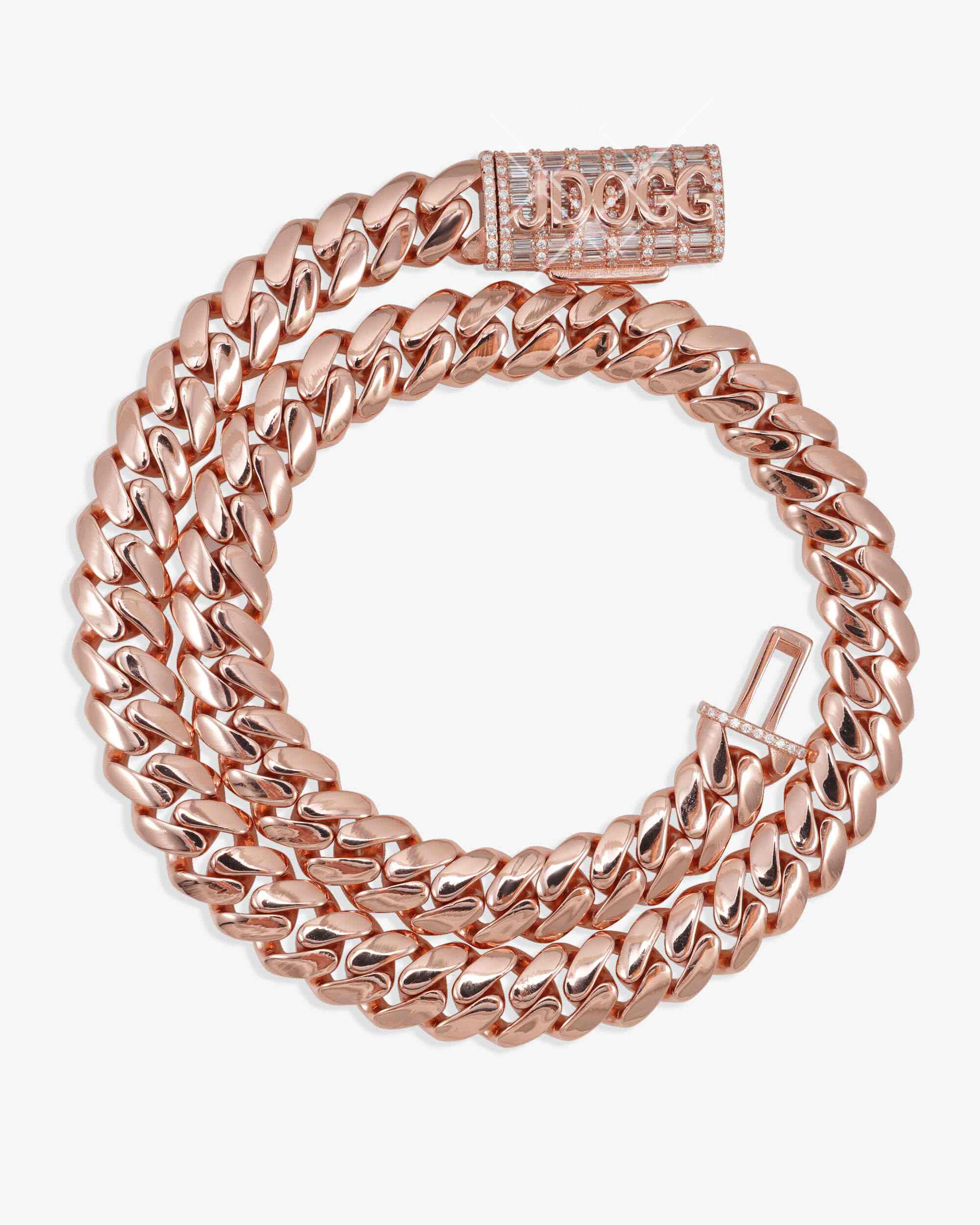CUSTOM CLASP 12MM Moissanite Miami Cuban Link Chain 14K Gold - Image 5