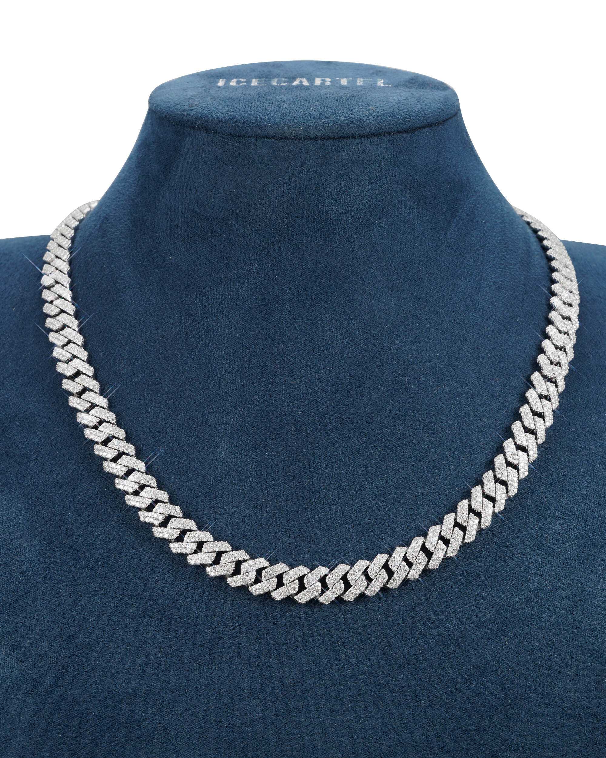 CUSTOM CLASP 2-Row 10MM Moissanite Cuban Link Chain 14K Gold - Image 3