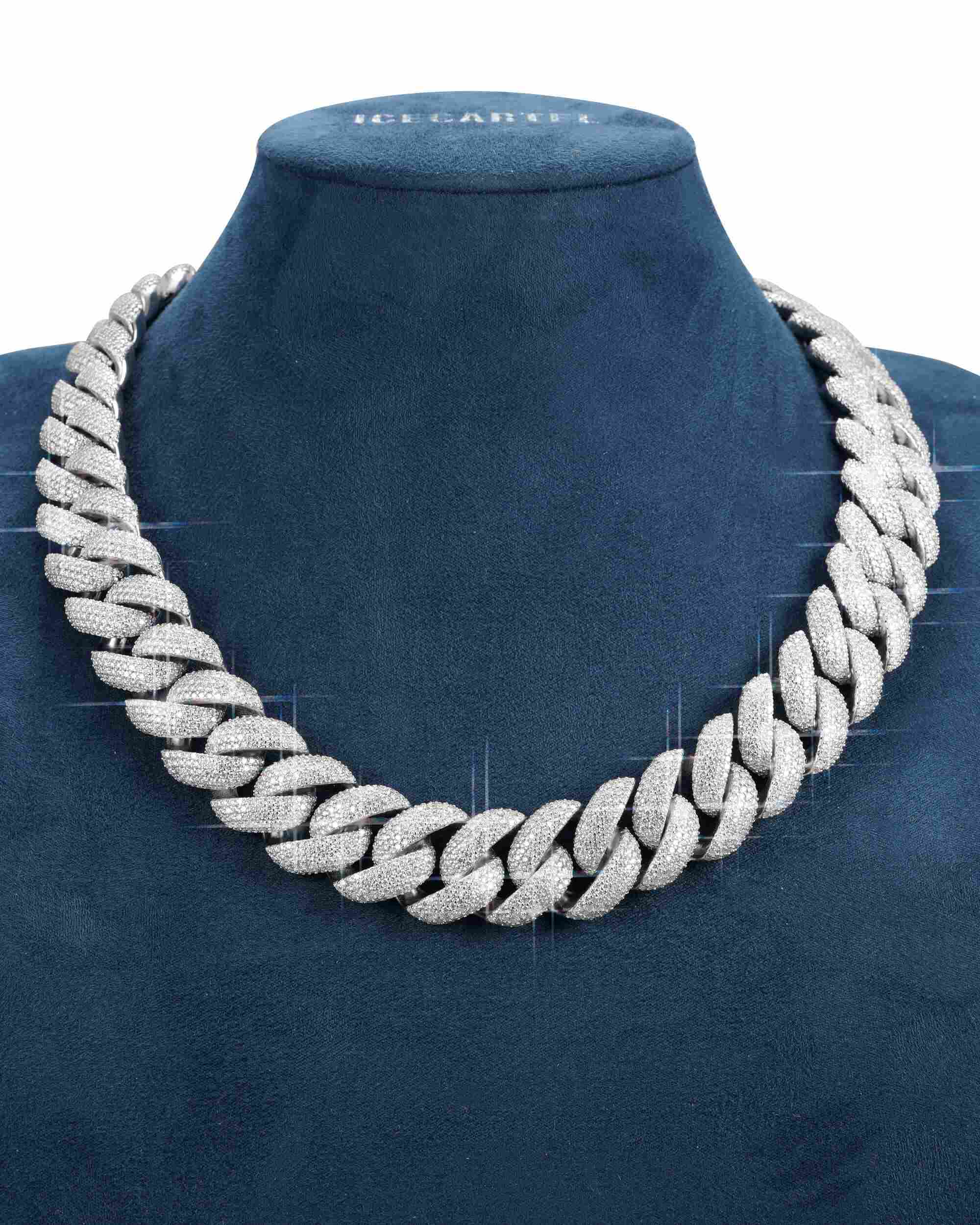 CUSTOM CLASP 22MM Moissanite 5 Row Miami Cuban Link Chain 14K Gold - Image 3