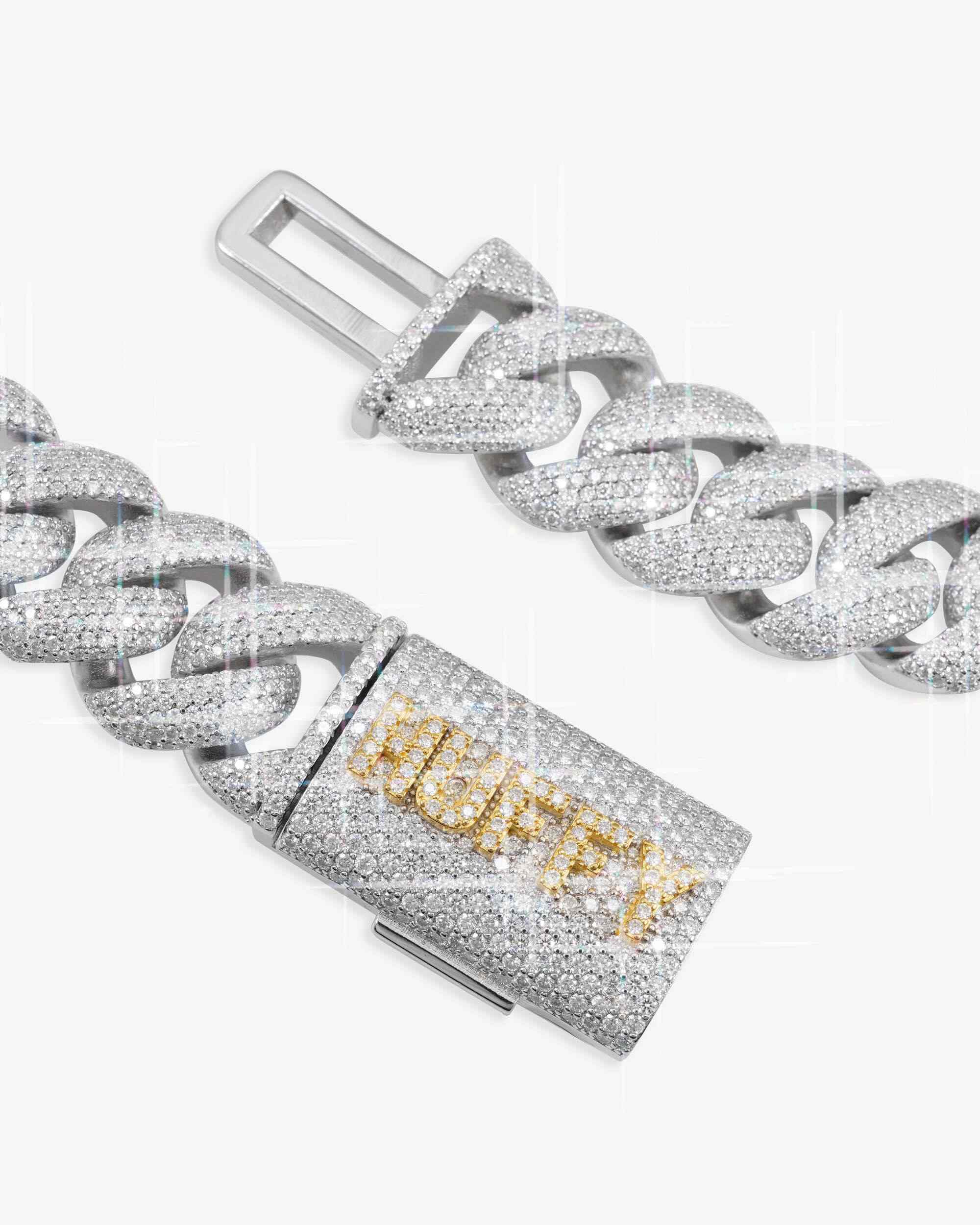 CUSTOM CLASP 22MM Moissanite 5 Row Miami Cuban Link Chain 14K Gold - Image 4