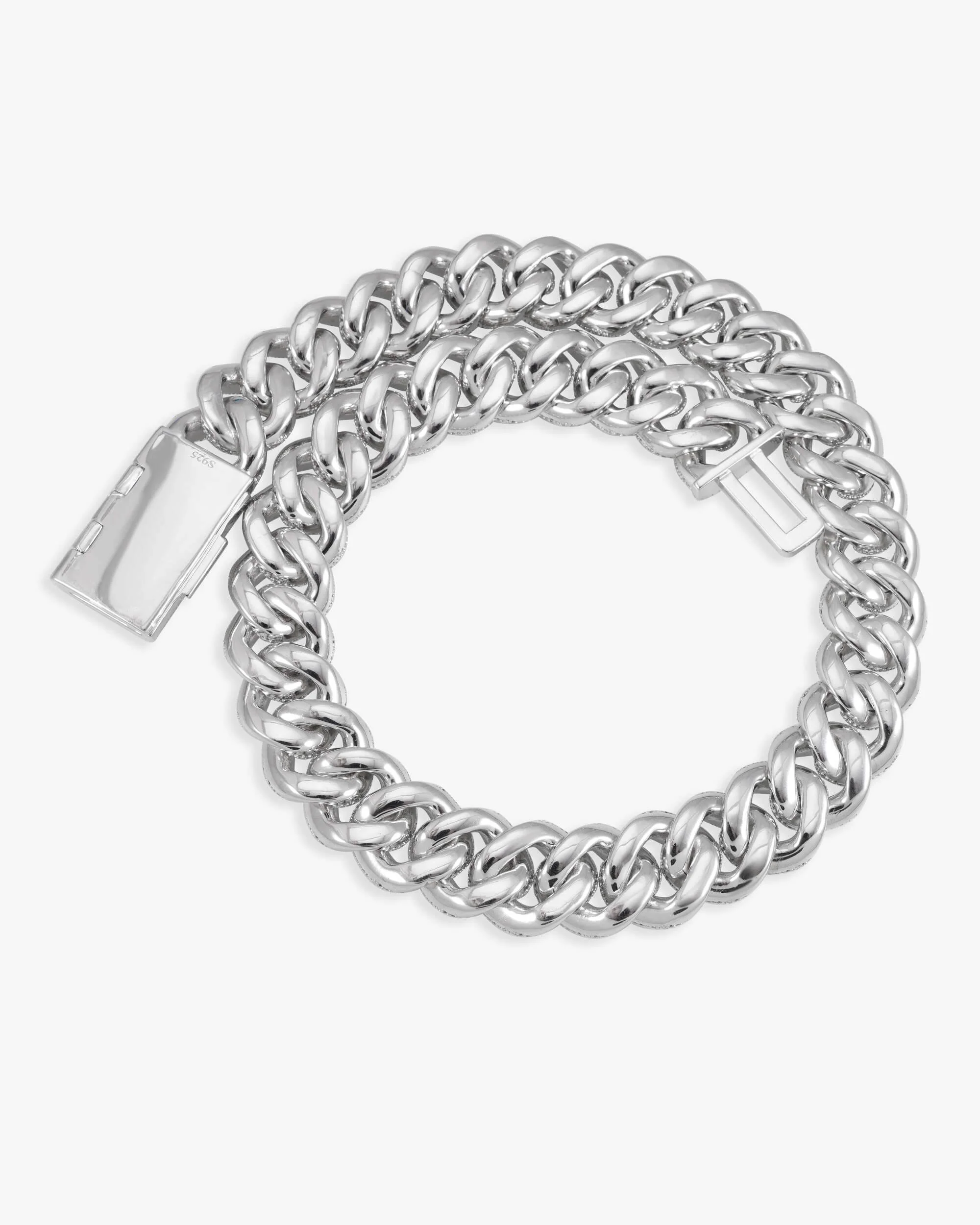 CUSTOM CLASP 22MM Moissanite 5 Row Miami Cuban Link Chain 14K Gold - Image 6