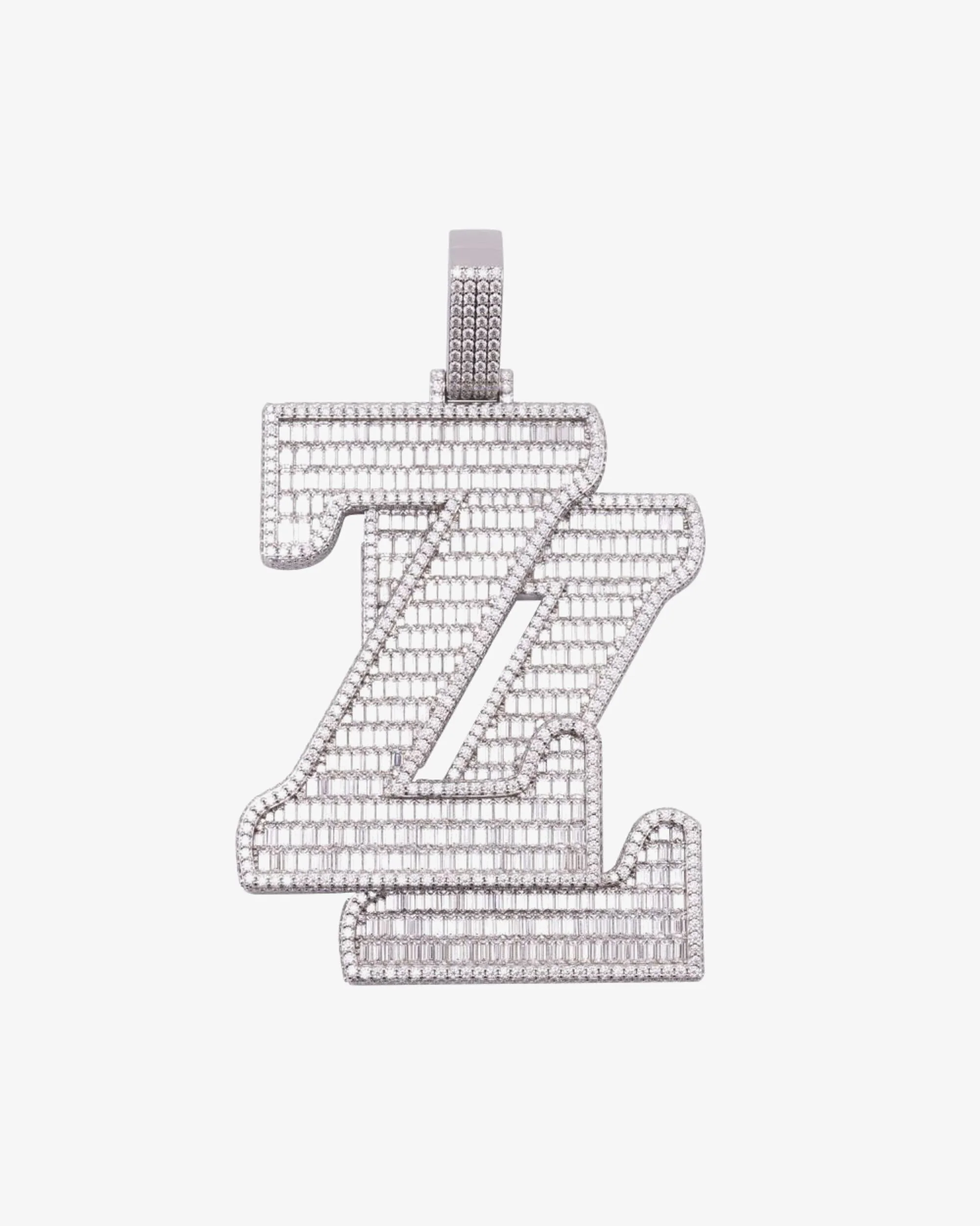 Custom Iced Out "ZZ" Pendant