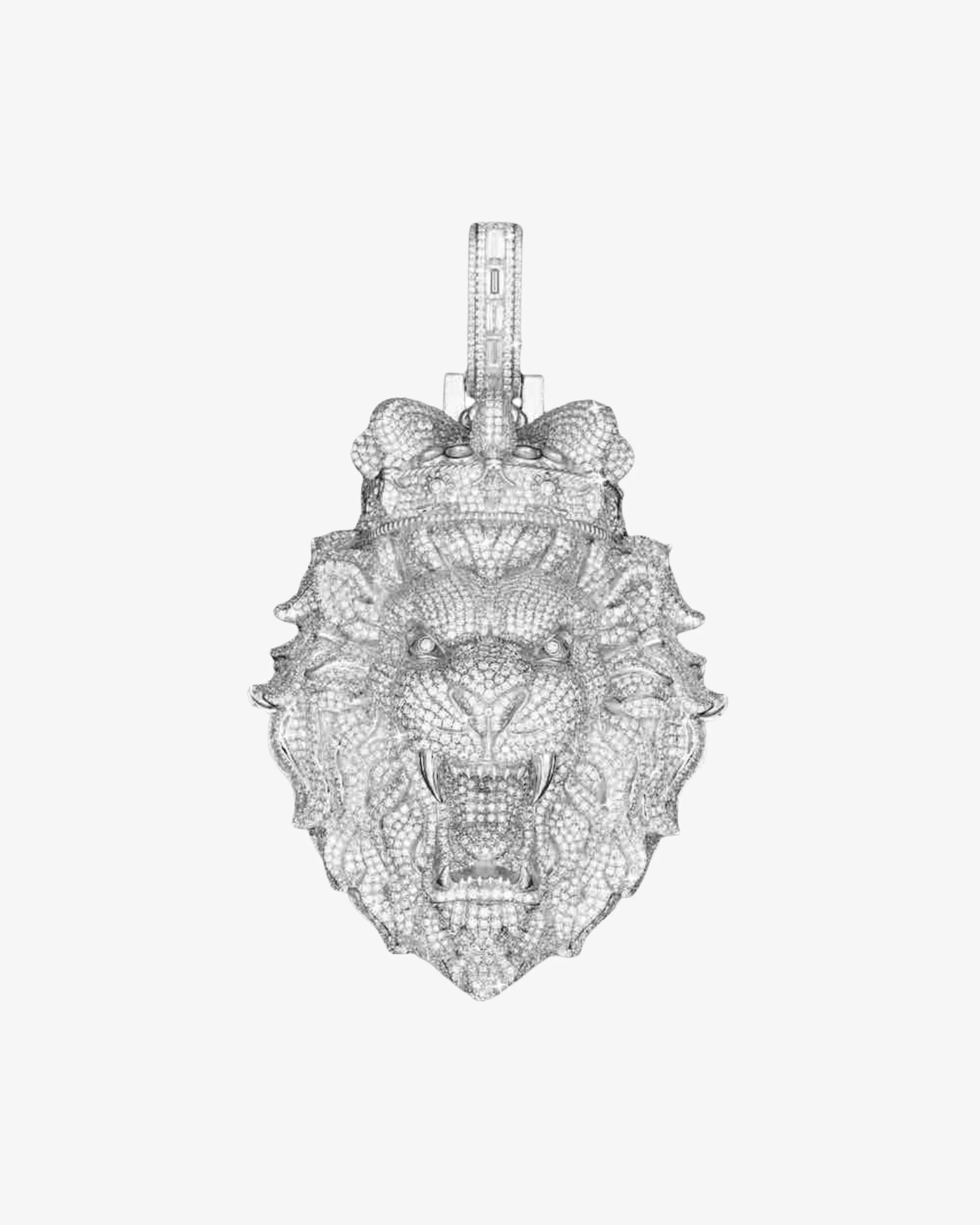 Custom Lion Head Pendant 14K Gold