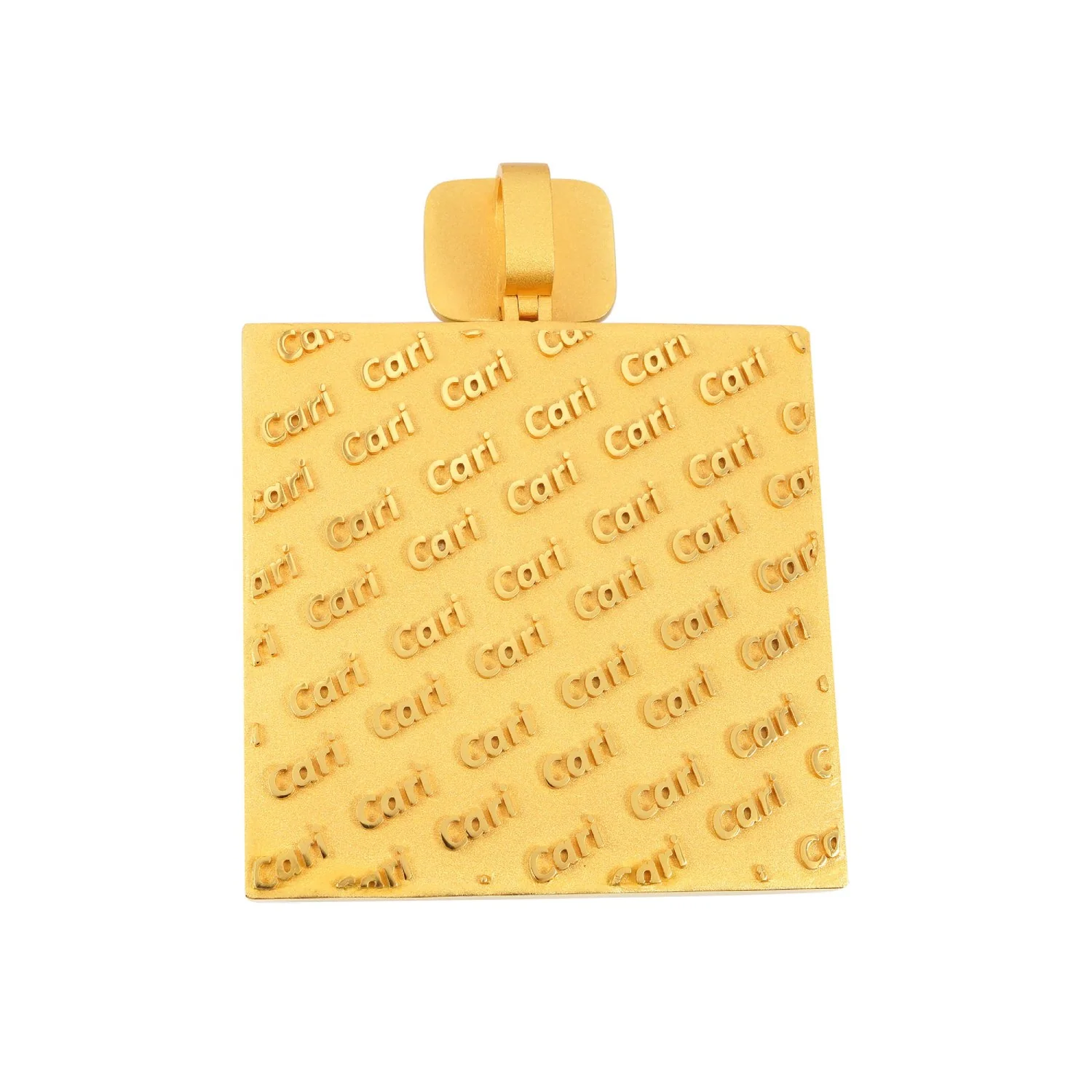 Custom Moissanite City Pendant 14K Gold - Image 4