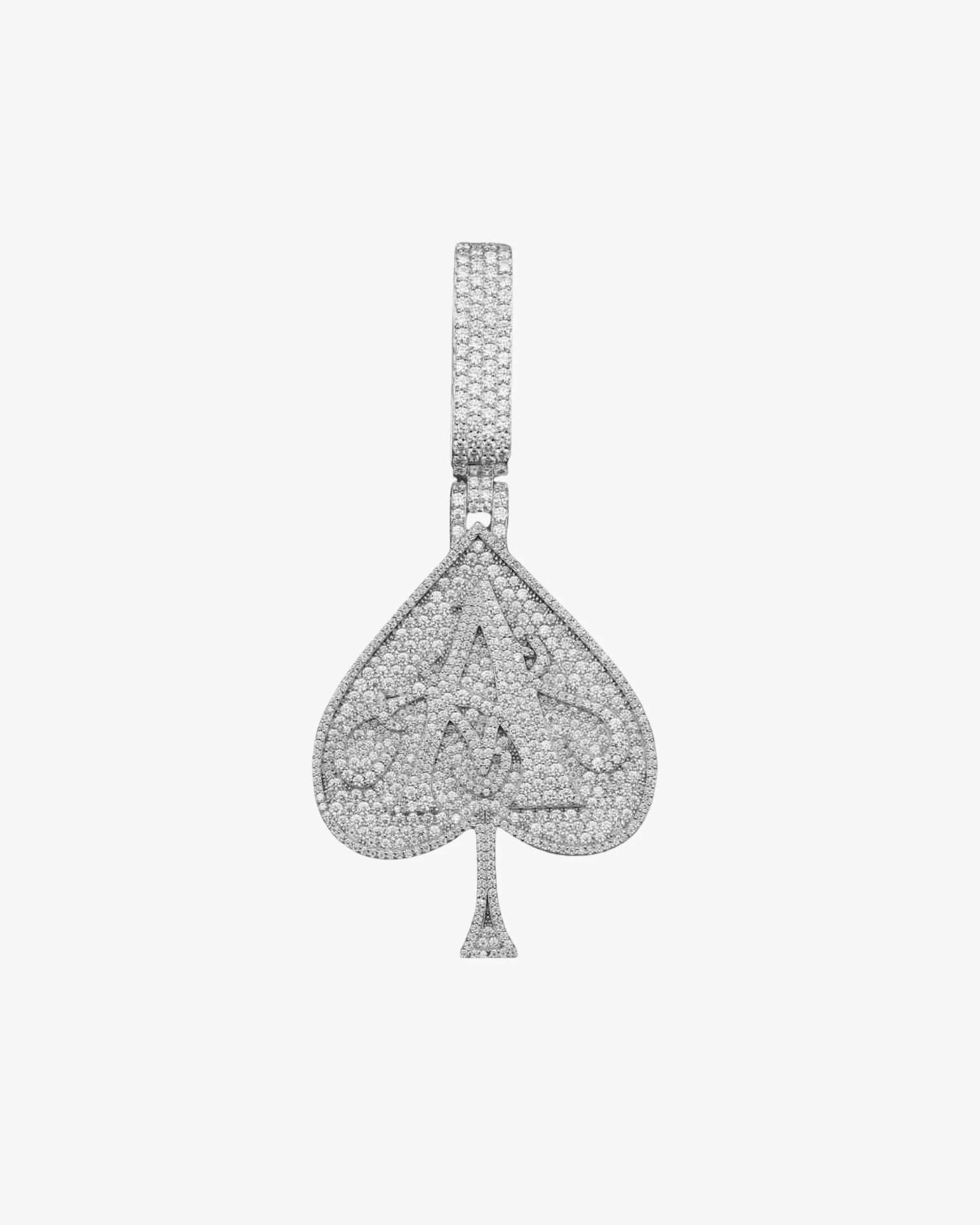 Custom Moissanite Heart Pendant 14k Gold