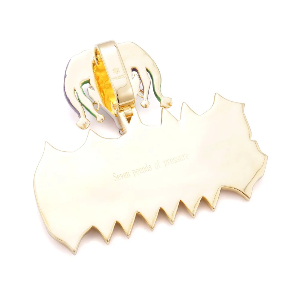 Custom Moissanite "SHAAD" Pendant 14K Yellow Gold - Image 3