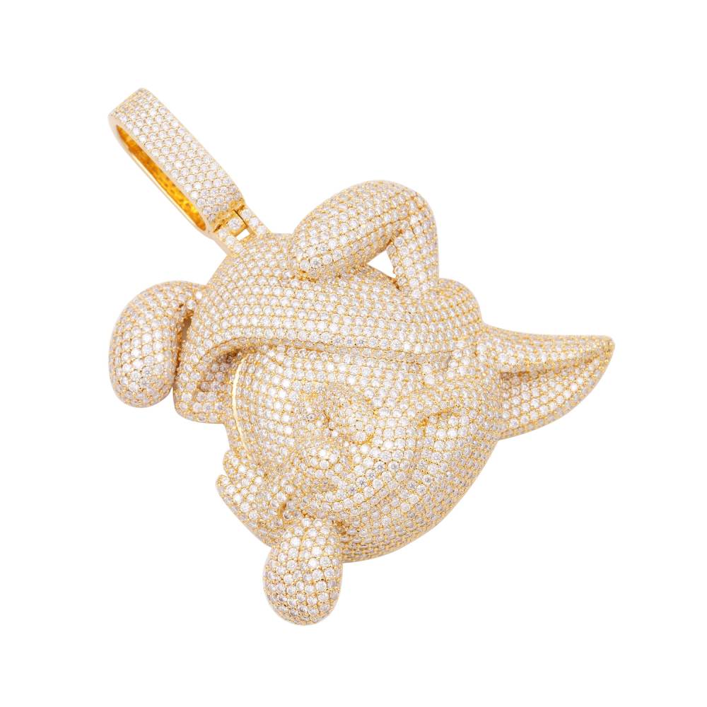 Custom Wakko Pendant 14K Yellow Gold - Image 3