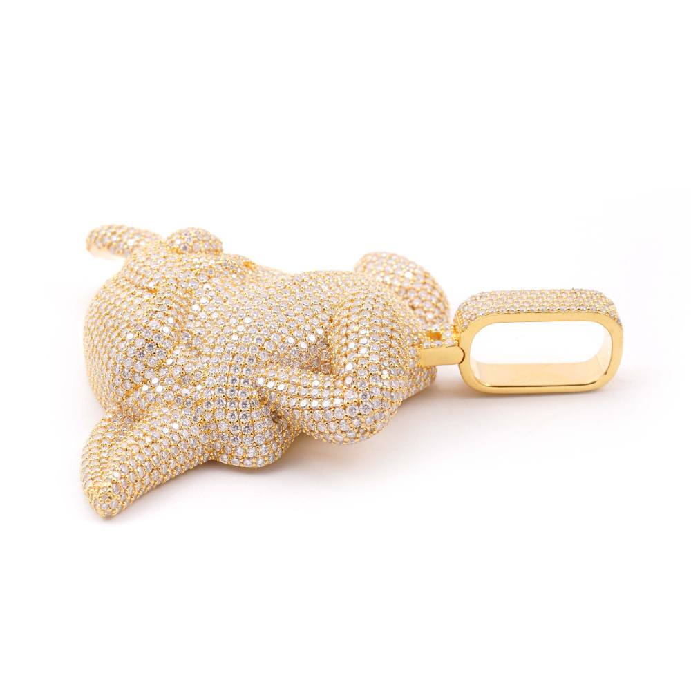 Custom Wakko Pendant 14K Yellow Gold - Image 4