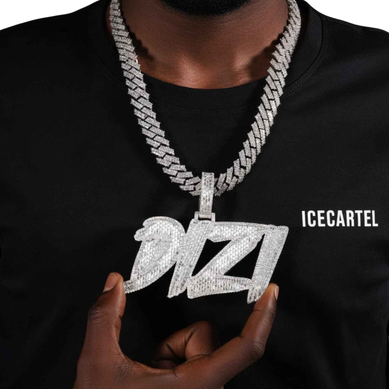 "DIZI" Custom Moissanite Pendant 14K Gold - Image 2