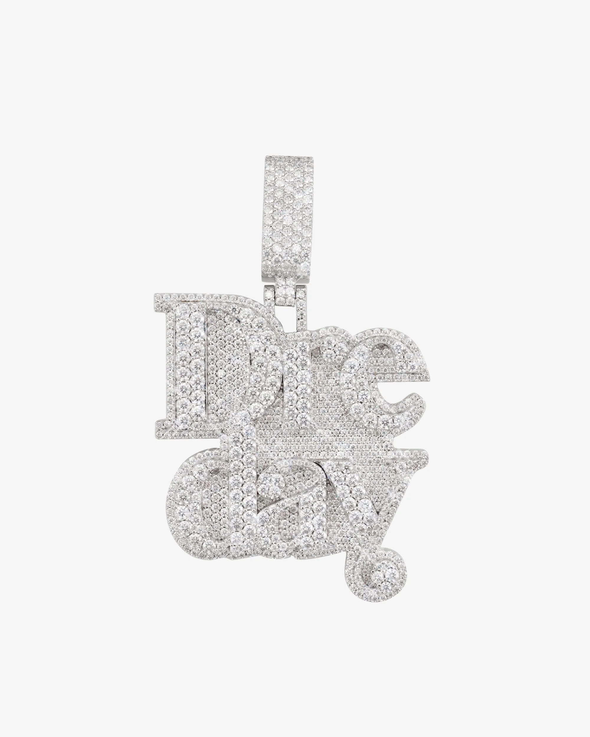 "Dre day" Custom Moissanite Name Pendant 14K Gold