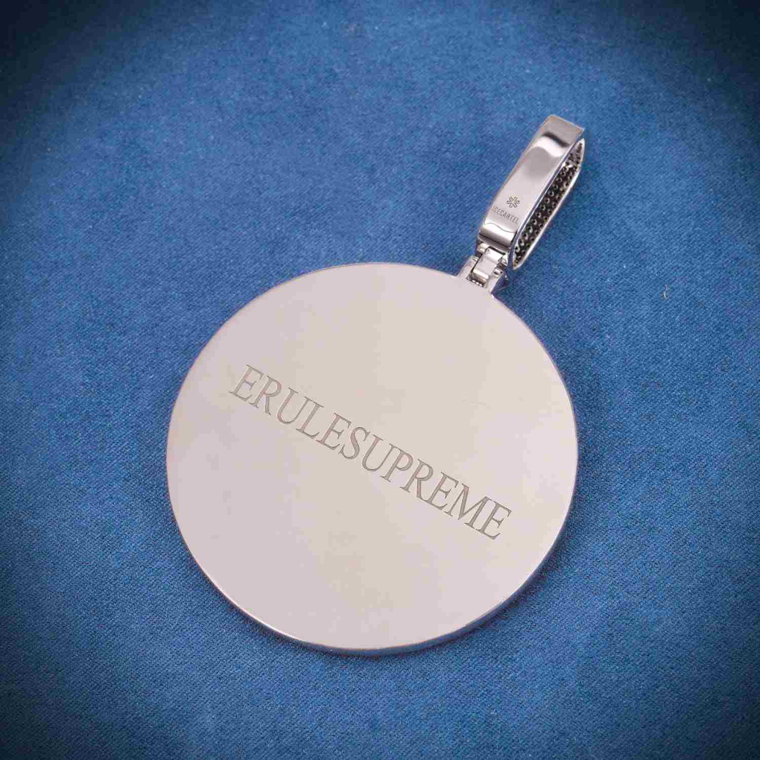 "ERULE" Custom Moissanite Pendant 14K Gold - Image 3