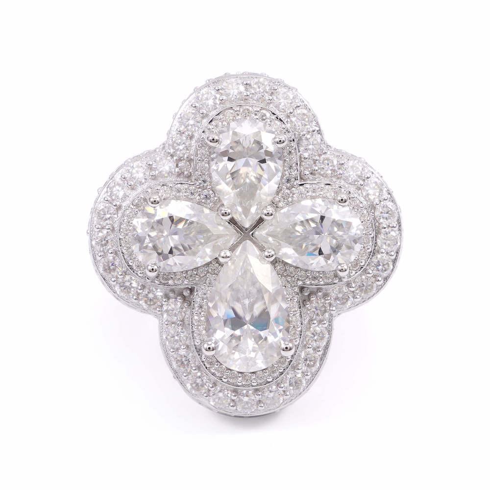 Four Leaf Clover Ring 14K Gold - Image 5