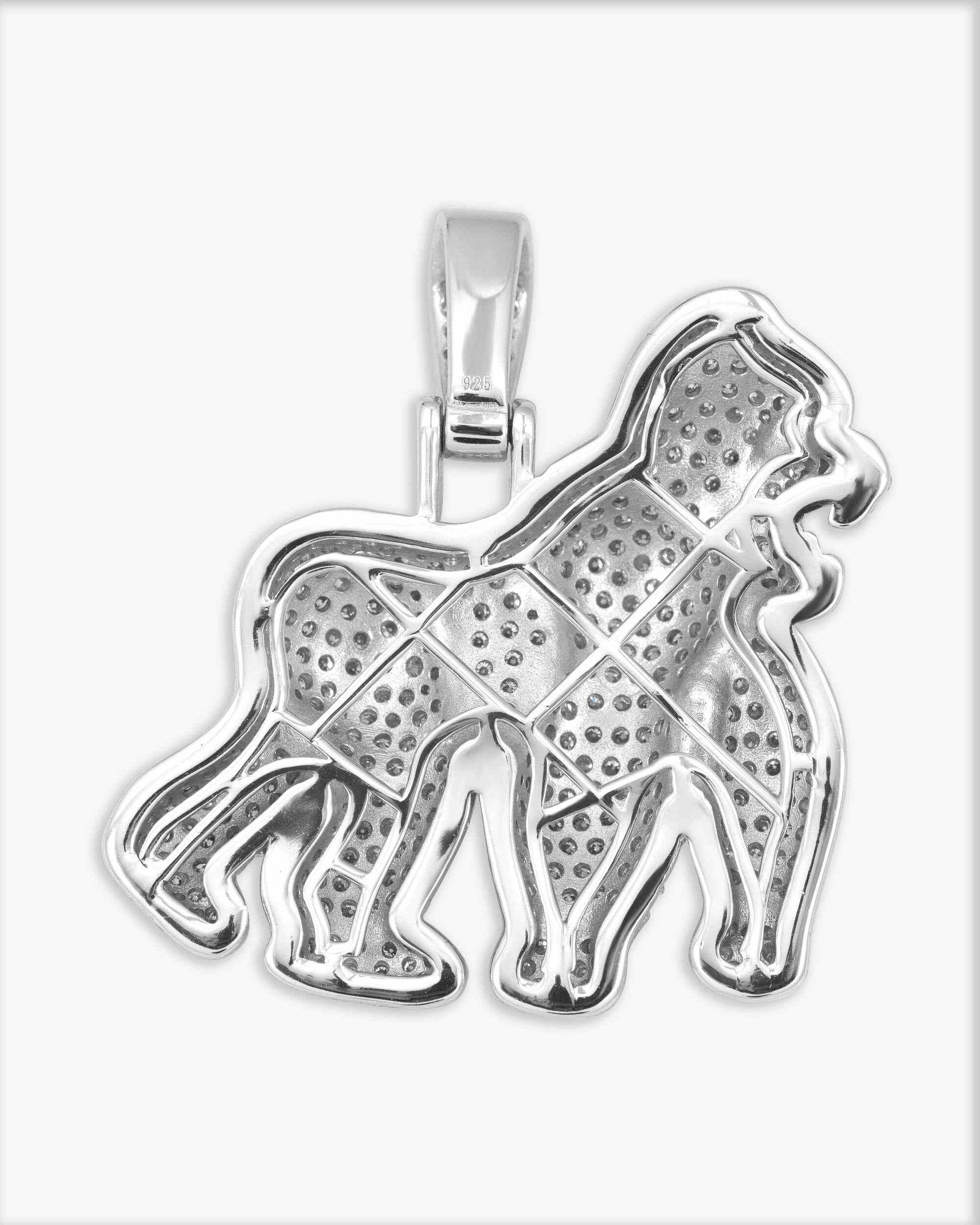 Moissanite Gorilla Pendant 14K Gold - Image 3