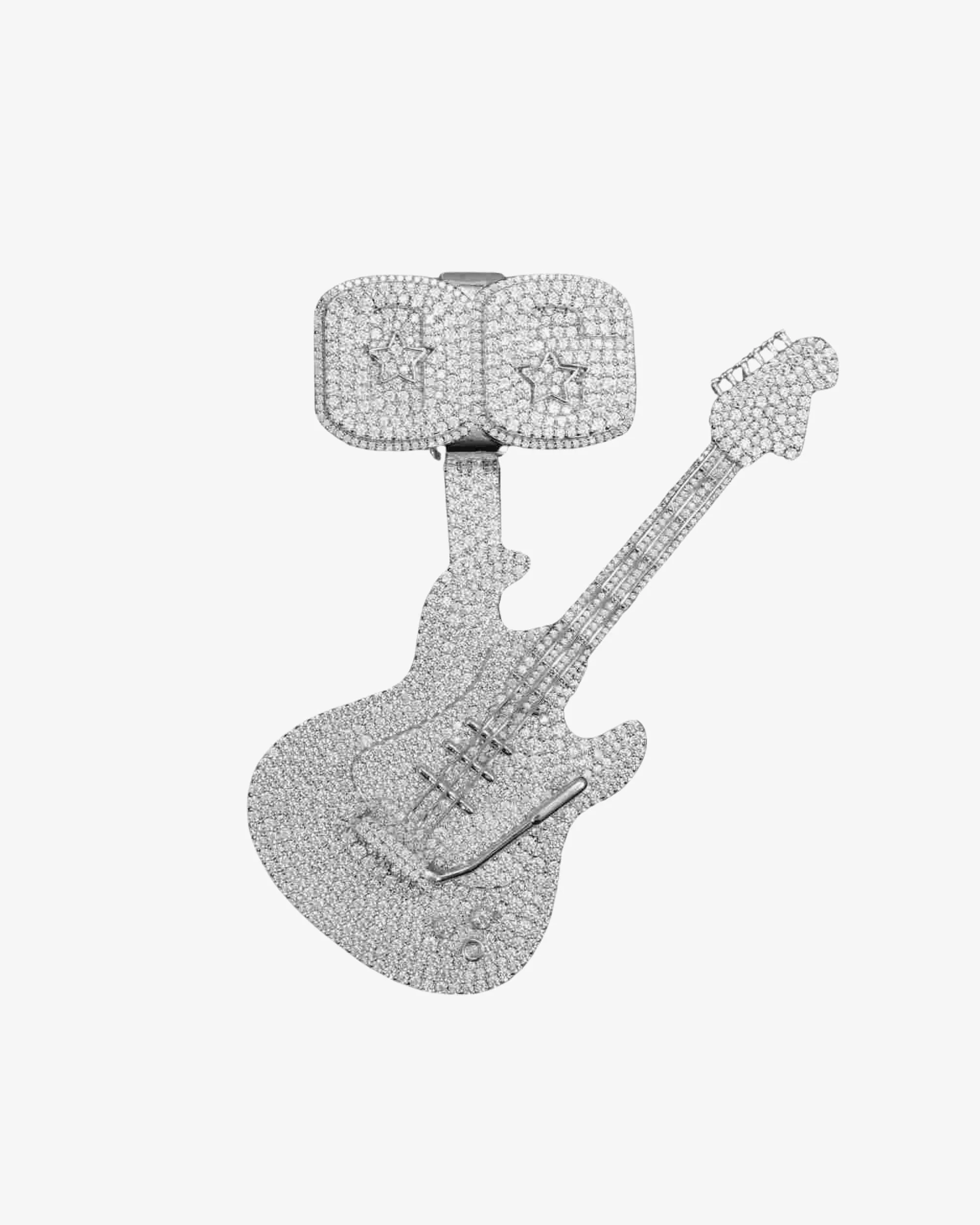 "GUITAR" Custom Moissanite Pendant 14K Gold