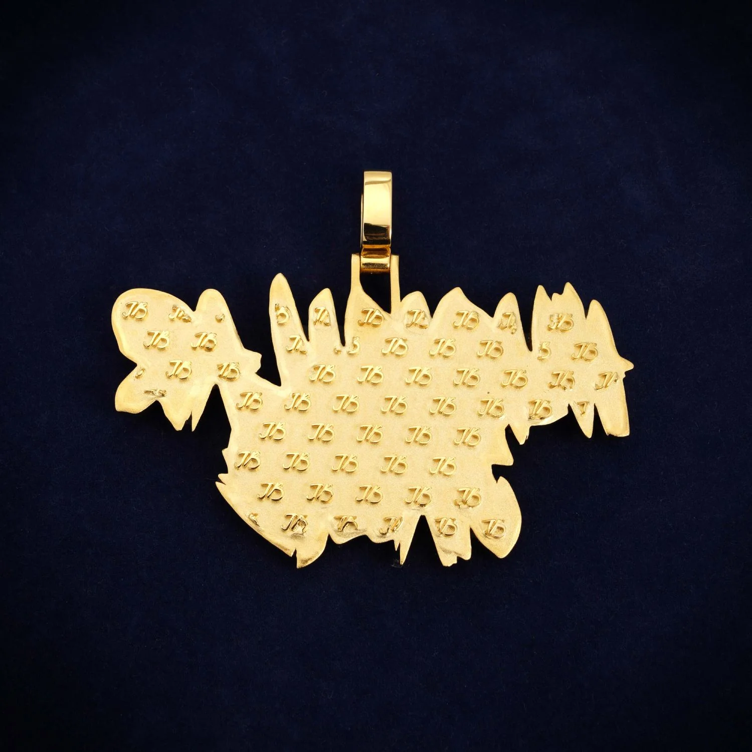 "HUSKULAR JAMZ" Custom Moissanite Name Pendant 14K Gold - Image 3