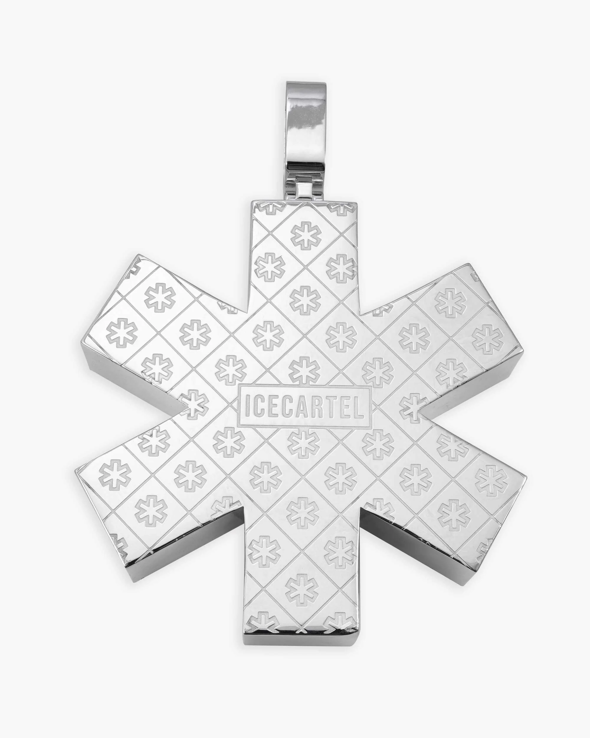 "IceCartel" Custom Logo Pendant 14K Gold - Image 3