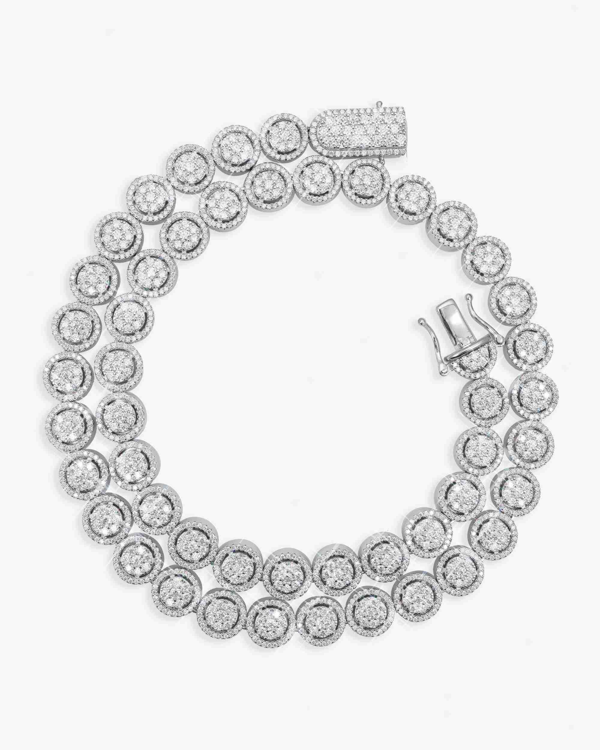 10MM Iced Out Bezel Set Tennis Chain 14K Gold - Image 5