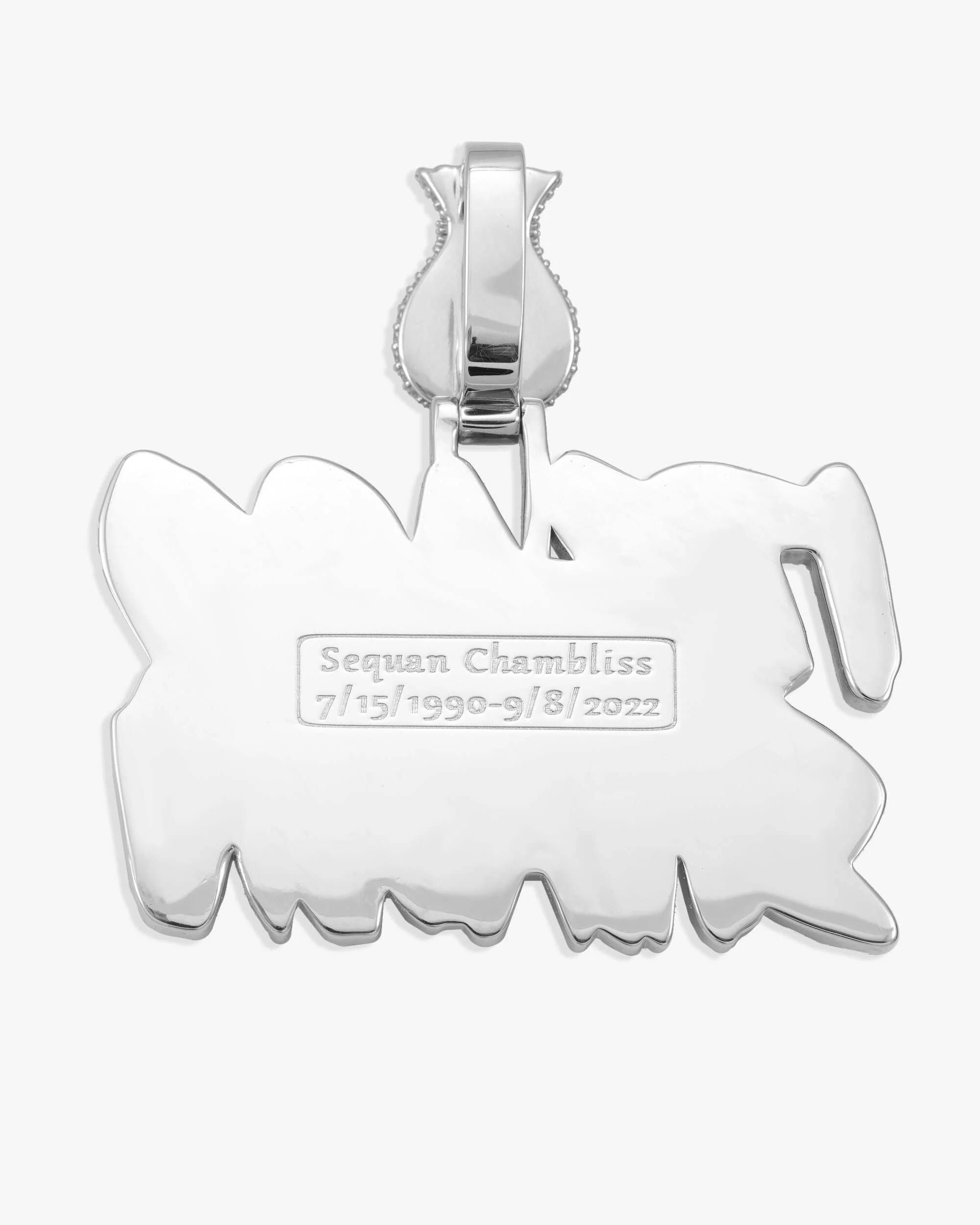 "ITS AGO SHAWN" Custom Moissanite Name Pendant 14K Gold - Image 3