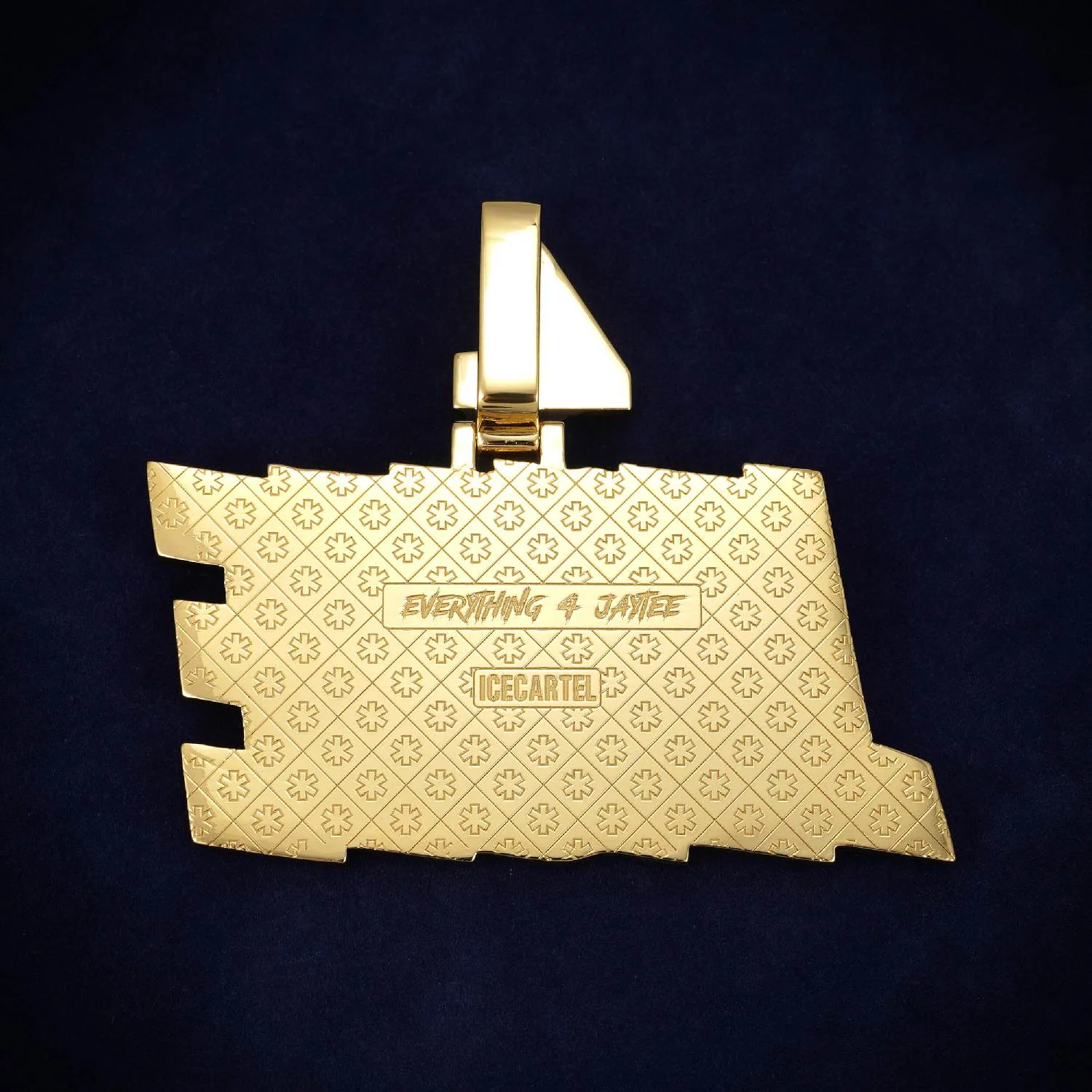 "JAYTEE 4" Custom Name Moissanite Pendant 14K Gold - Image 3