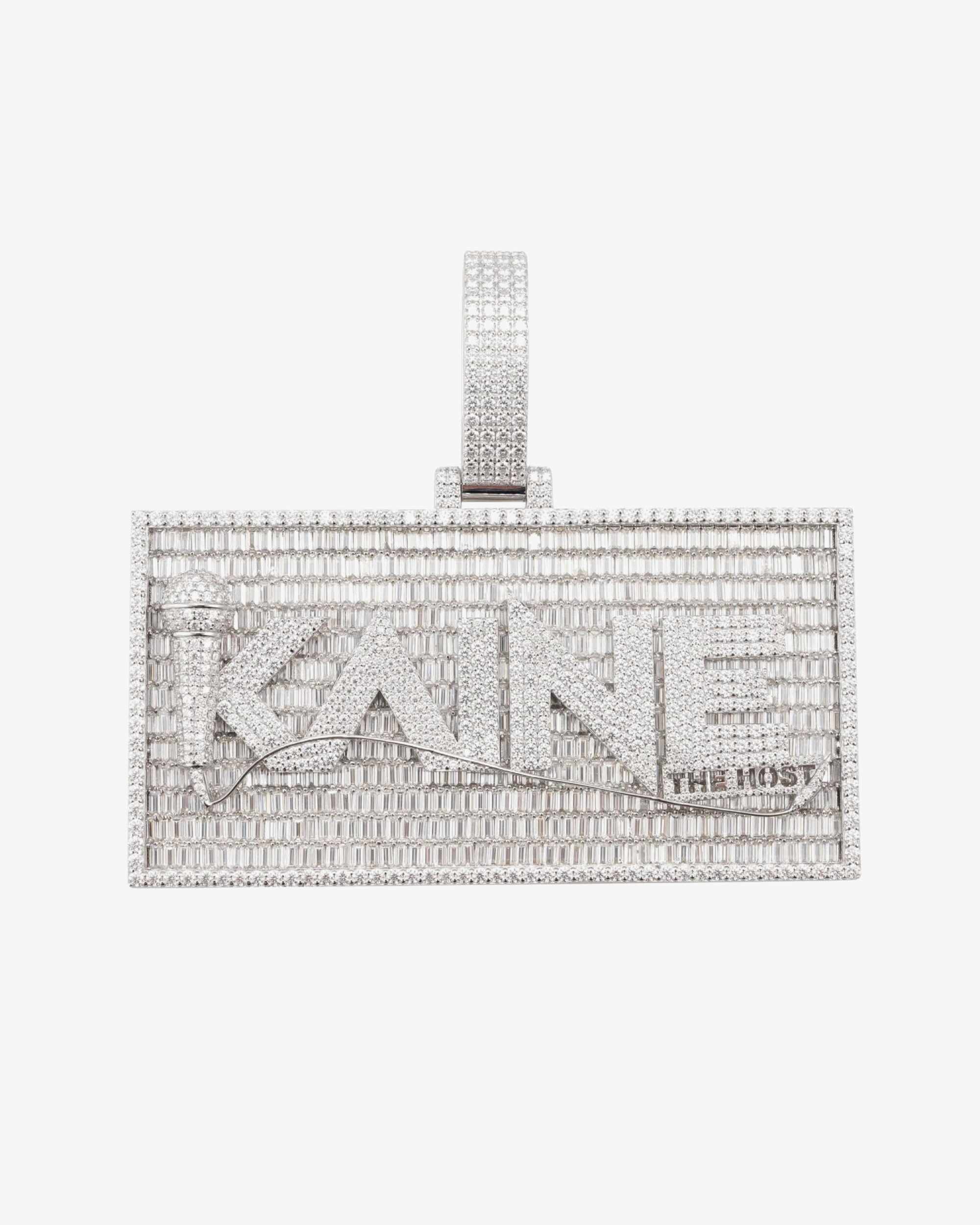 "KAINE" Custom Moissanite Name Pendant 14K Gold