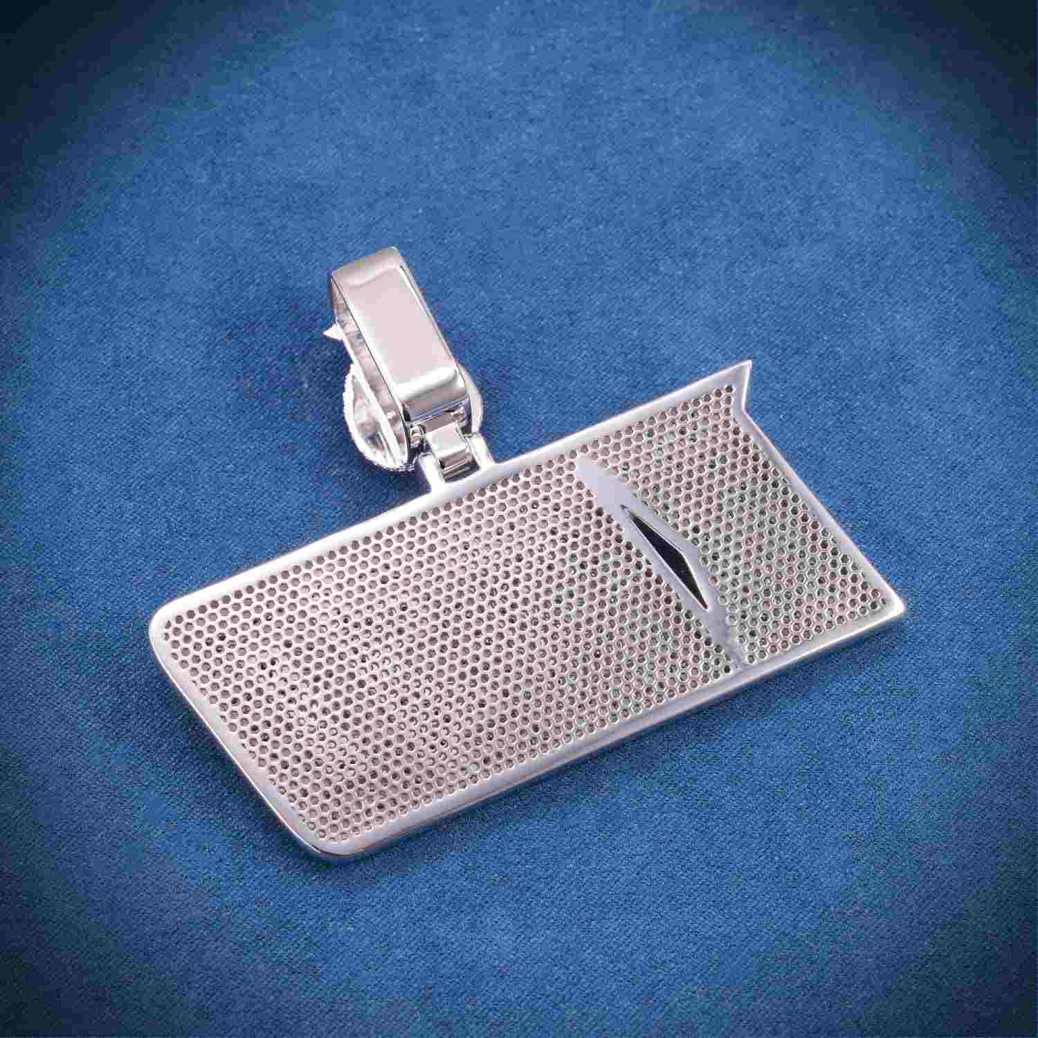"KEED" Custom Moissanite Pendant 14K Gold - Image 3
