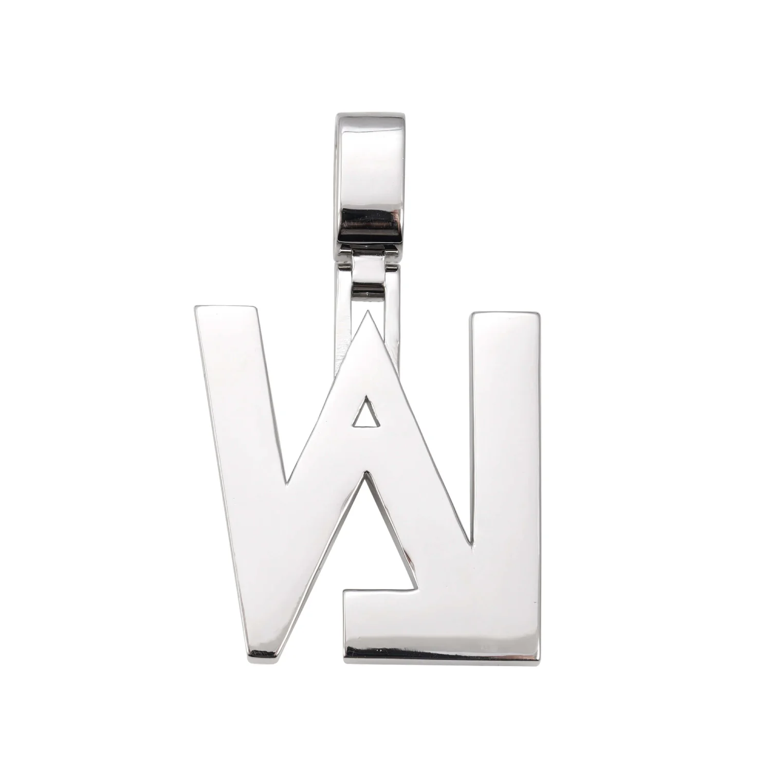 "LAV" Moissanite Custom Name Pendant 14K Gold - Image 3