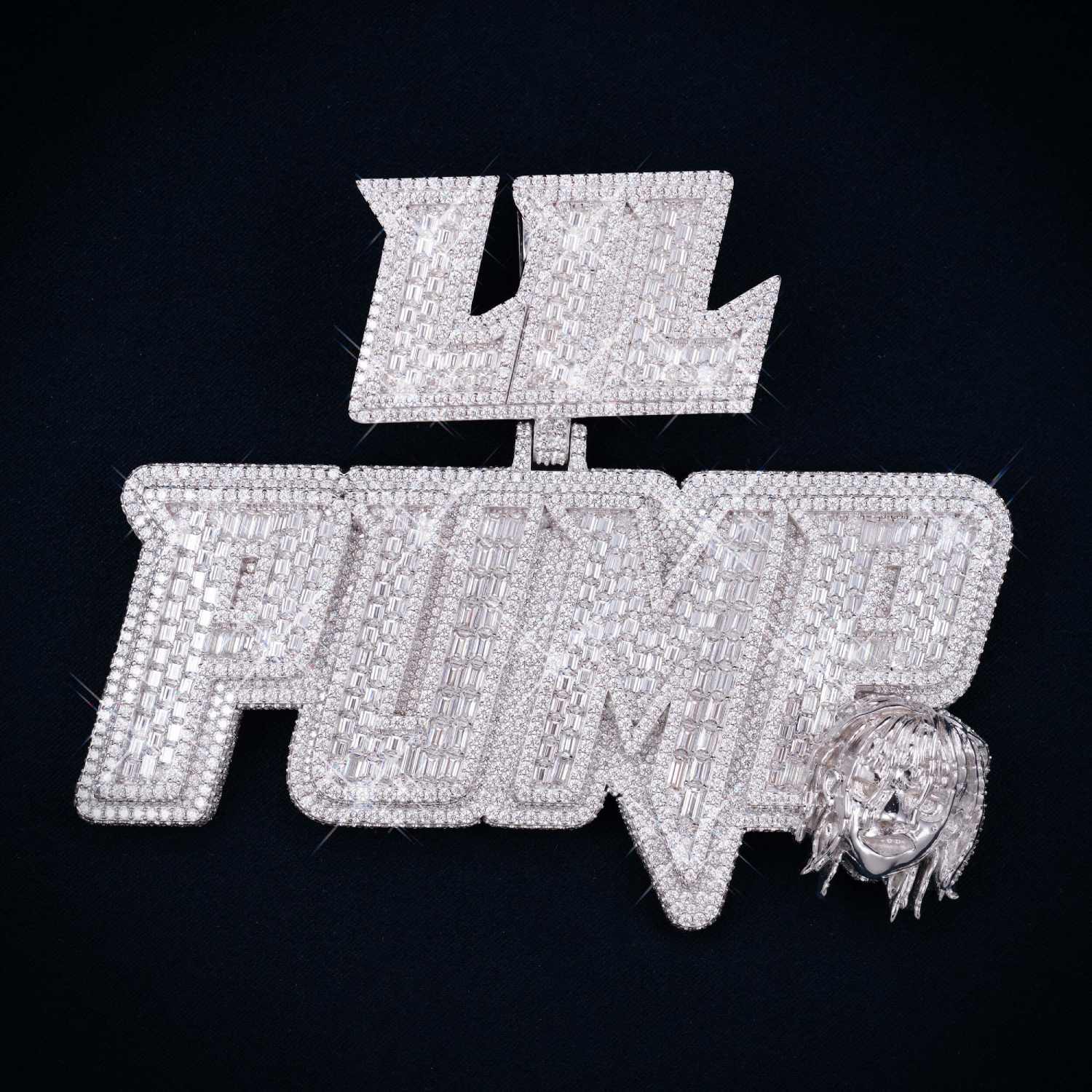 "LIL PUMP" Custom Diamond Pendant 14K Gold - Image 3