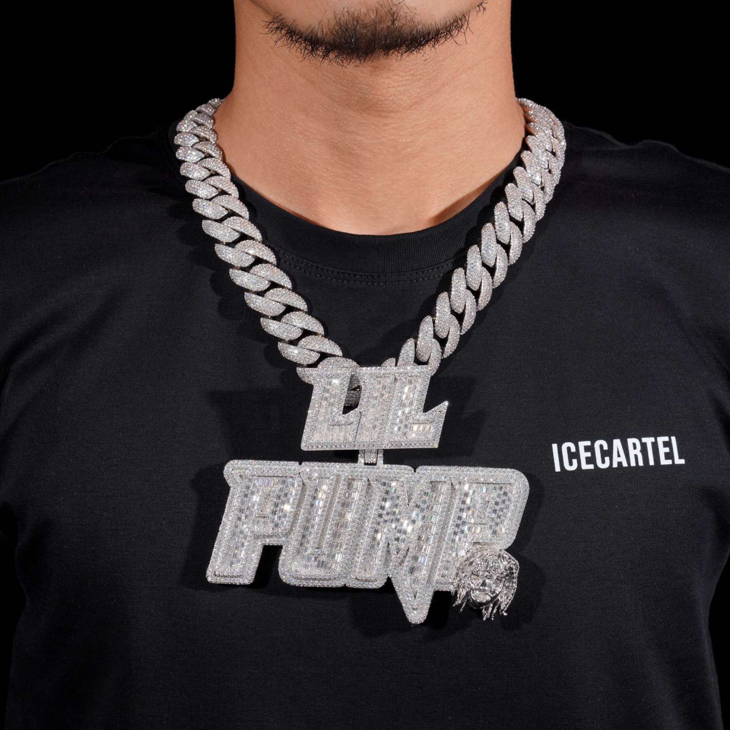 "LIL PUMP" Custom Diamond Pendant 14K Gold - Image 4