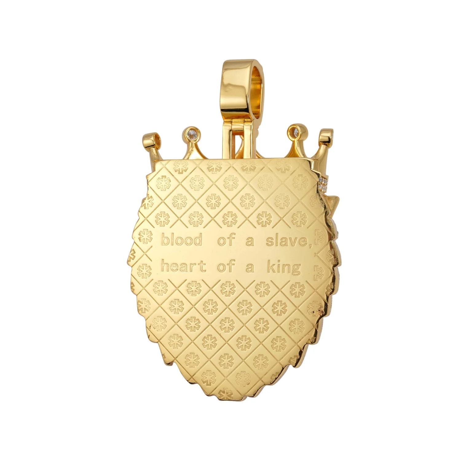 "LION KING" Custom Moissanite Logo Pendant 14K Gold - Image 3