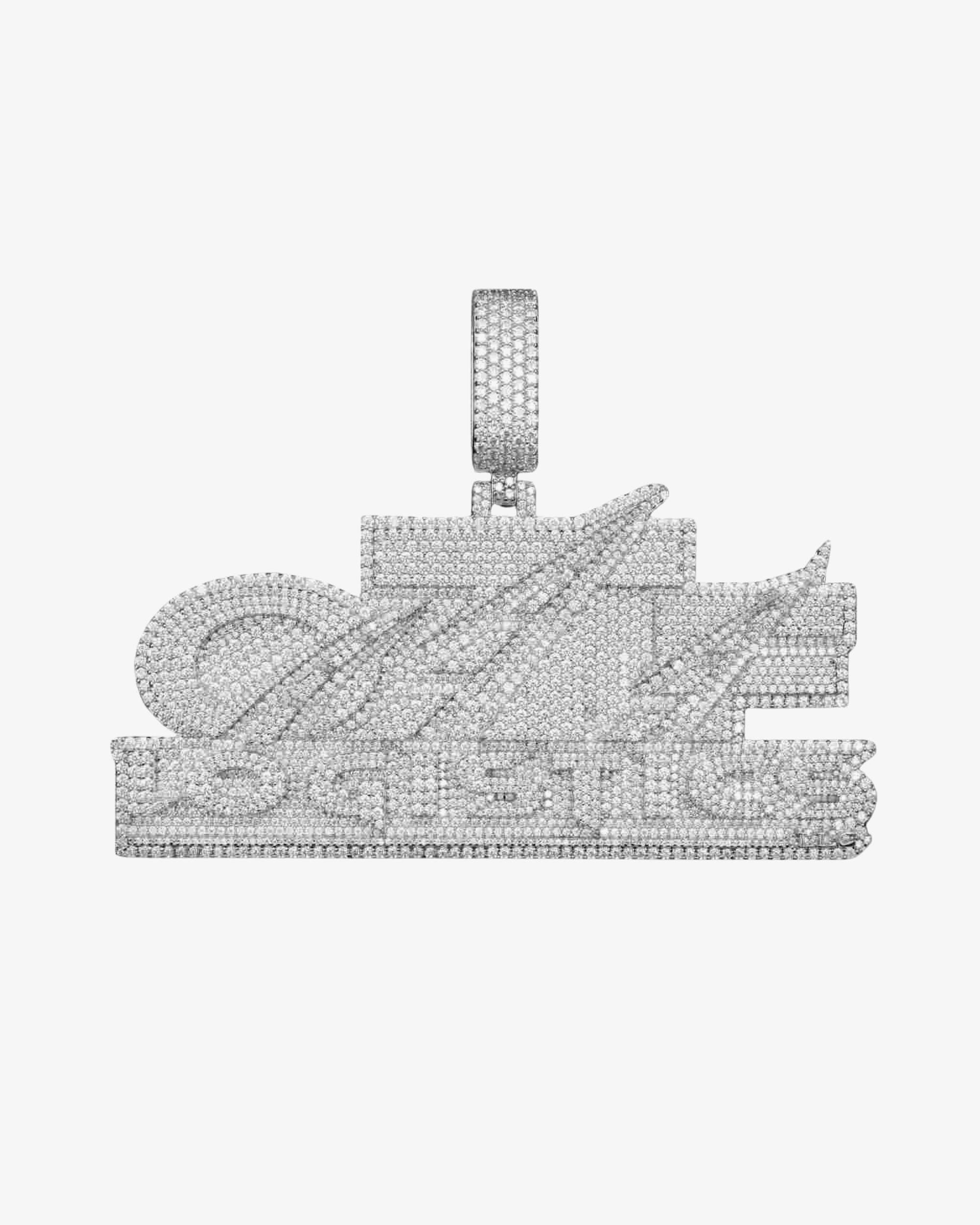"logistics" Custom Moissanite Pendant 14K Gold
