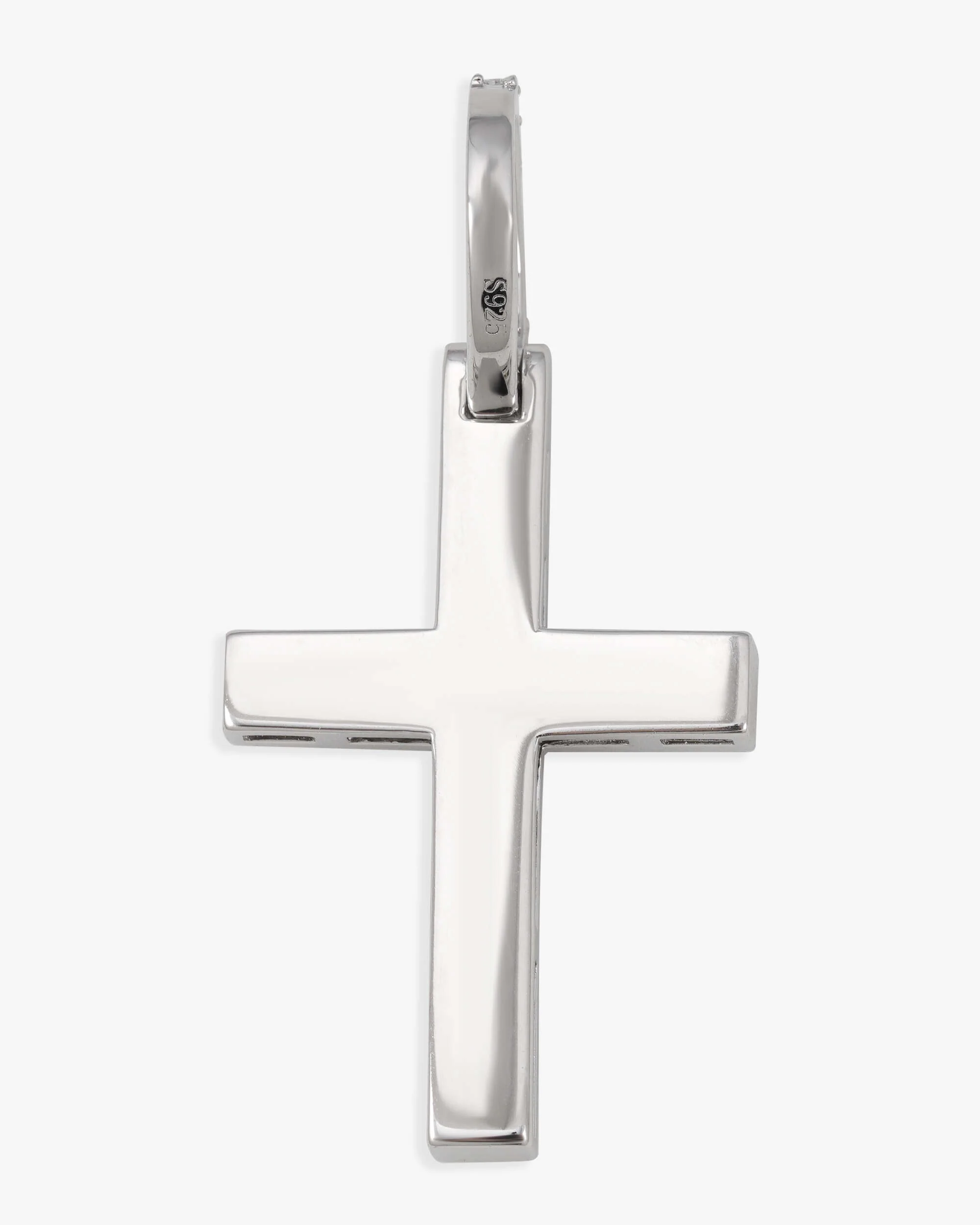 Moissanite Micro Cross Pendant 14K Gold - Image 7