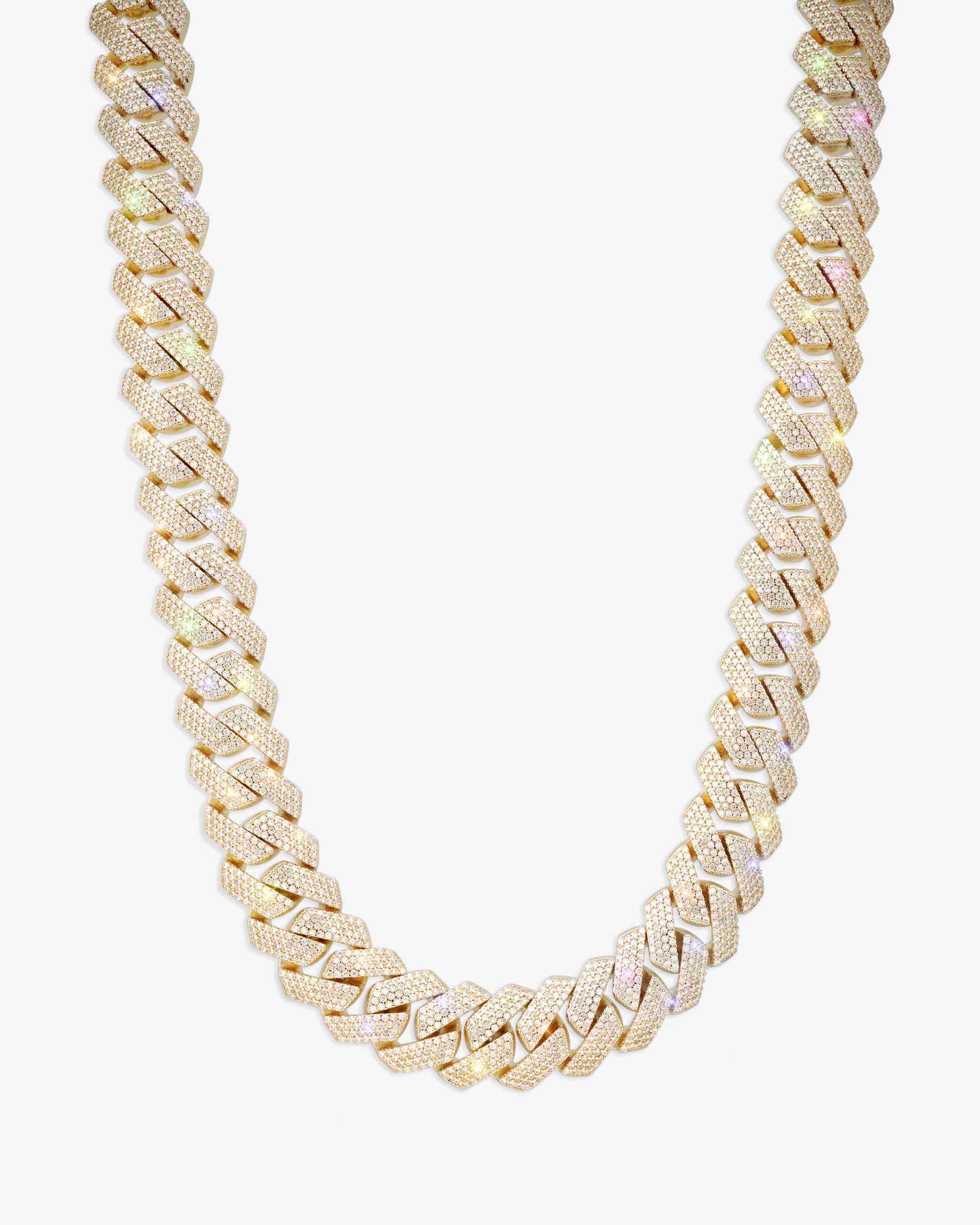 Moissanite Cuban Link Chain 14K Gold (ALL SIZES) - Image 13