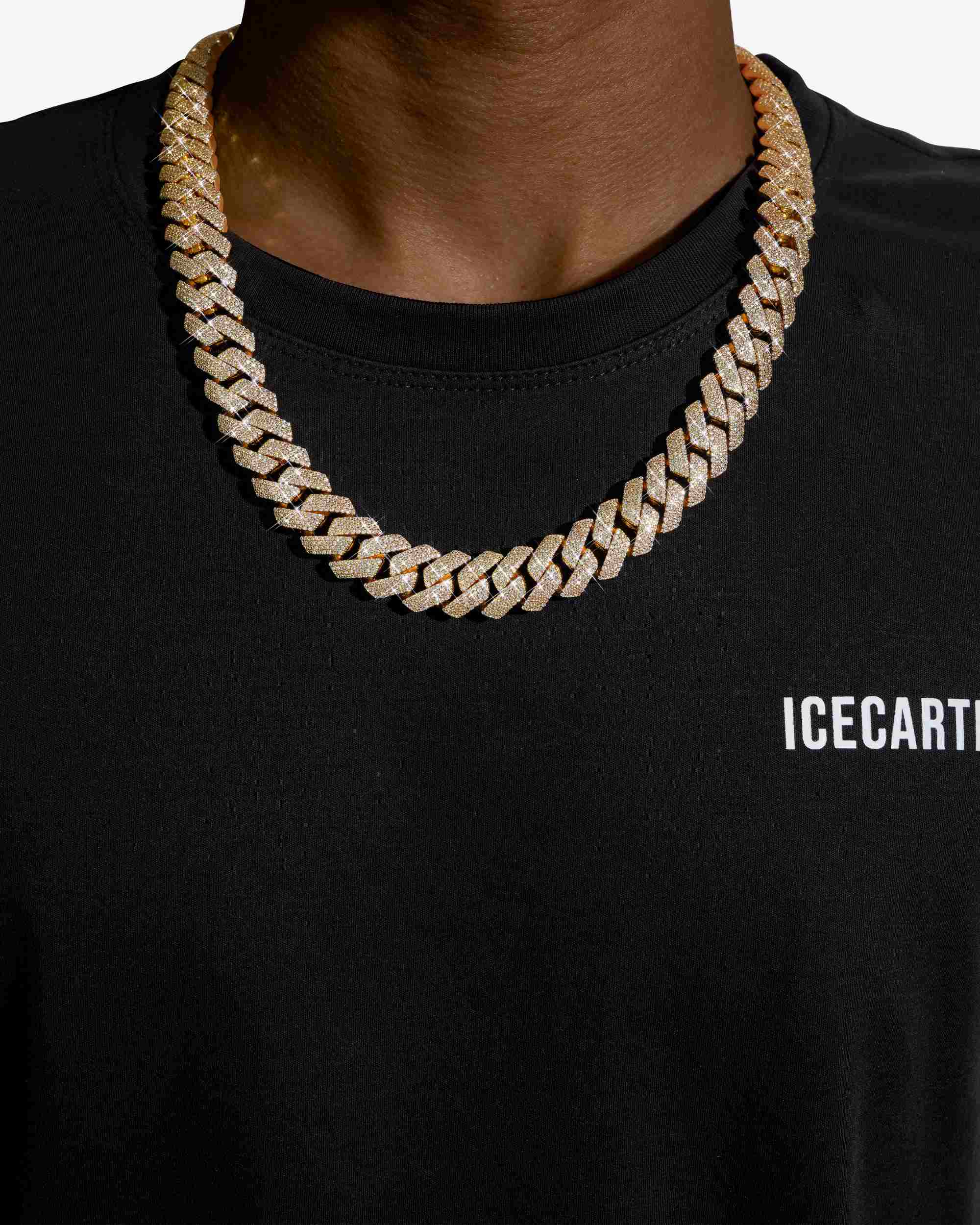 Moissanite Cuban Link Chain 14K Gold (ALL SIZES) - Image 14