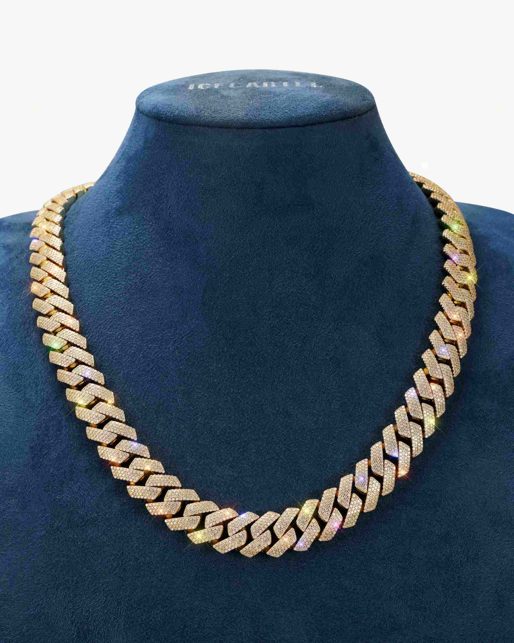 Moissanite Cuban Link Chain 14K Gold (ALL SIZES) - Image 15