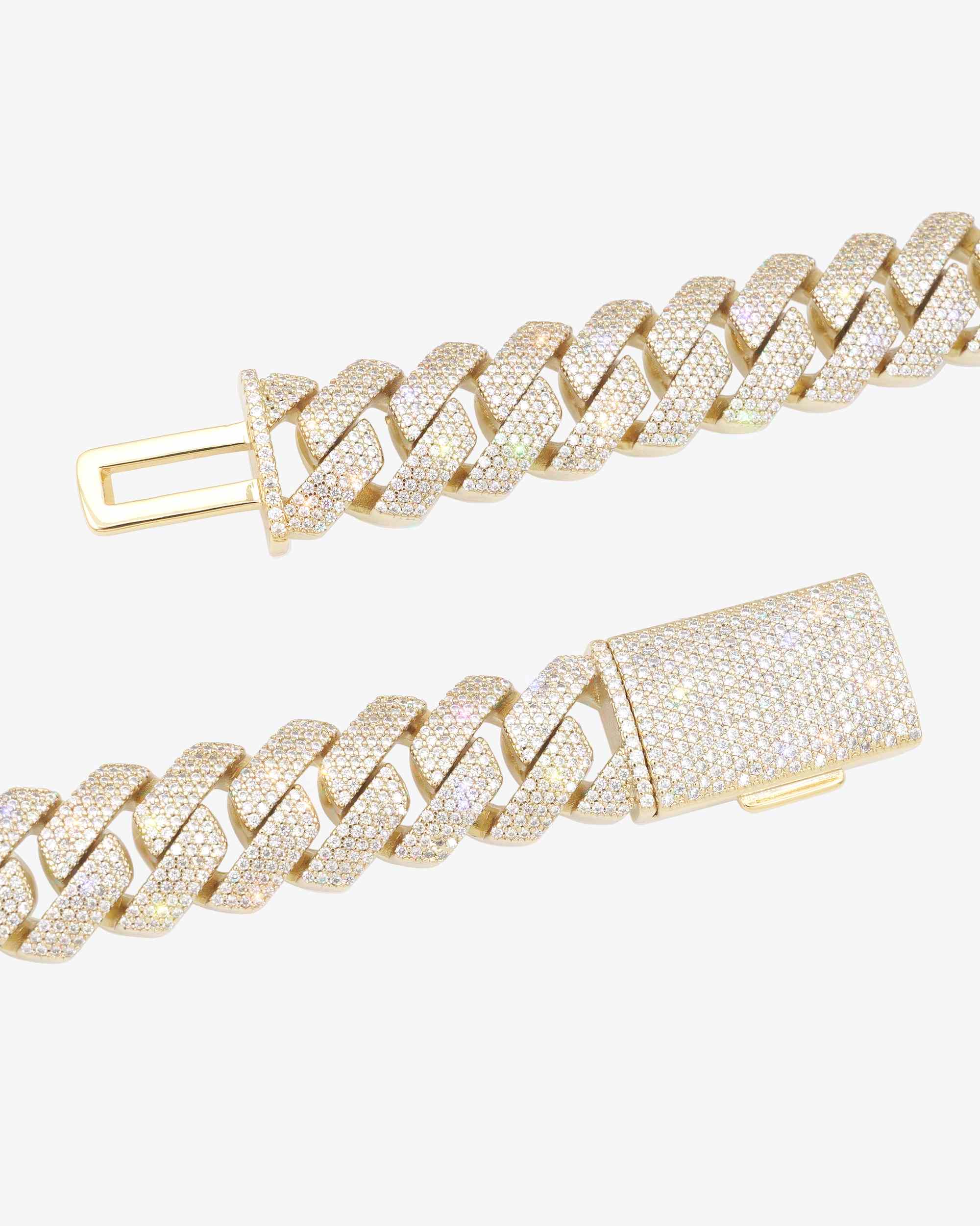 Moissanite Cuban Link Chain 14K Gold (ALL SIZES) - Image 16