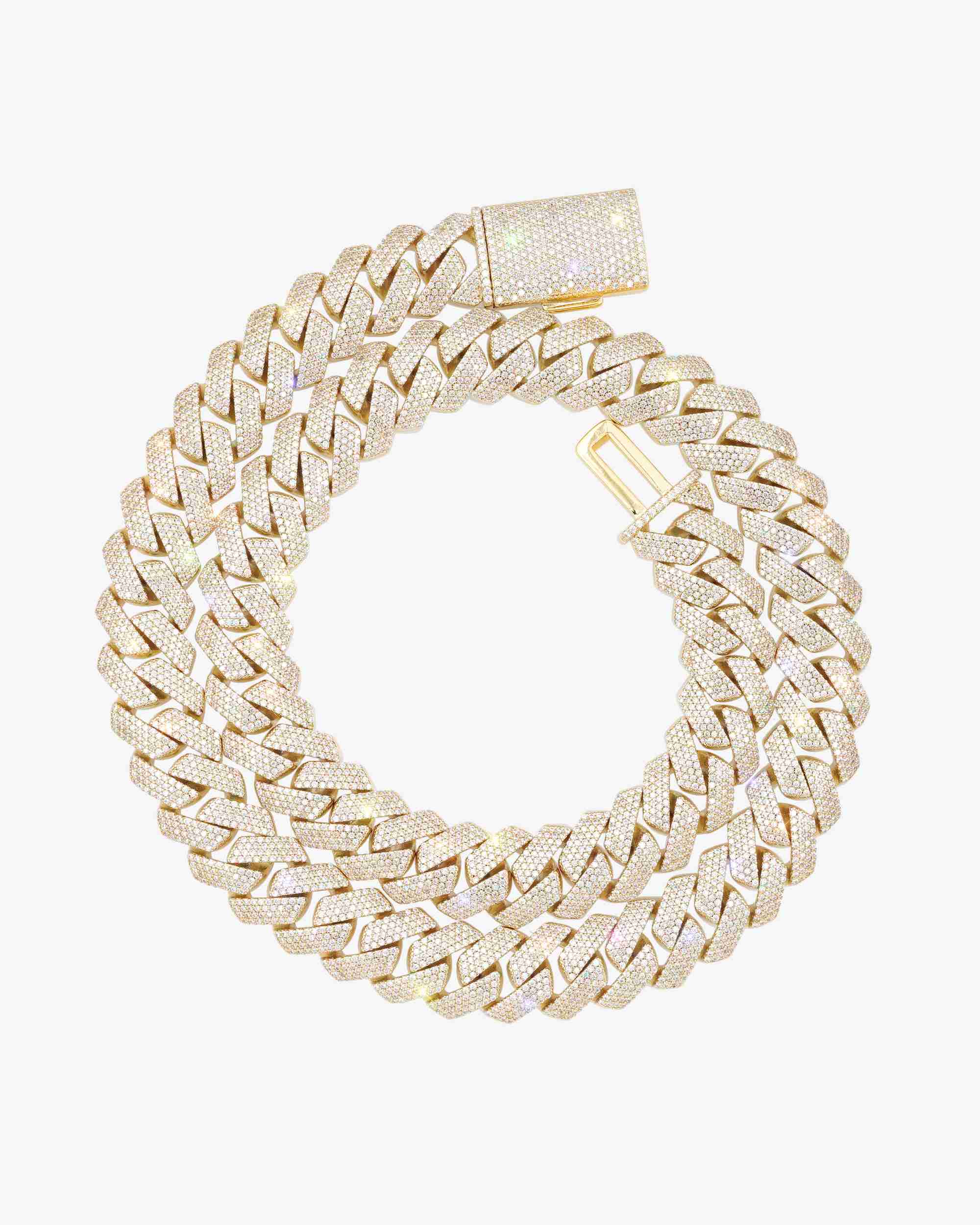 Moissanite Cuban Link Chain 14K Gold (ALL SIZES) - Image 17