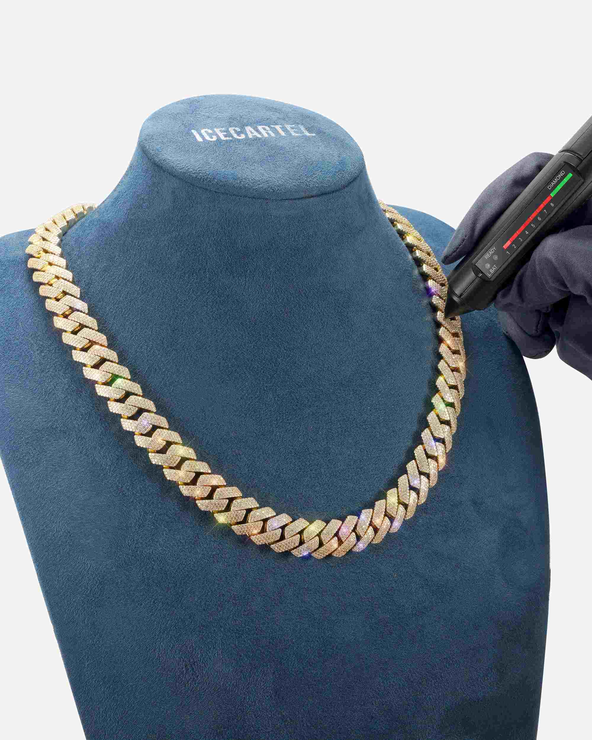 Moissanite Cuban Link Chain 14K Gold (ALL SIZES) - Image 19