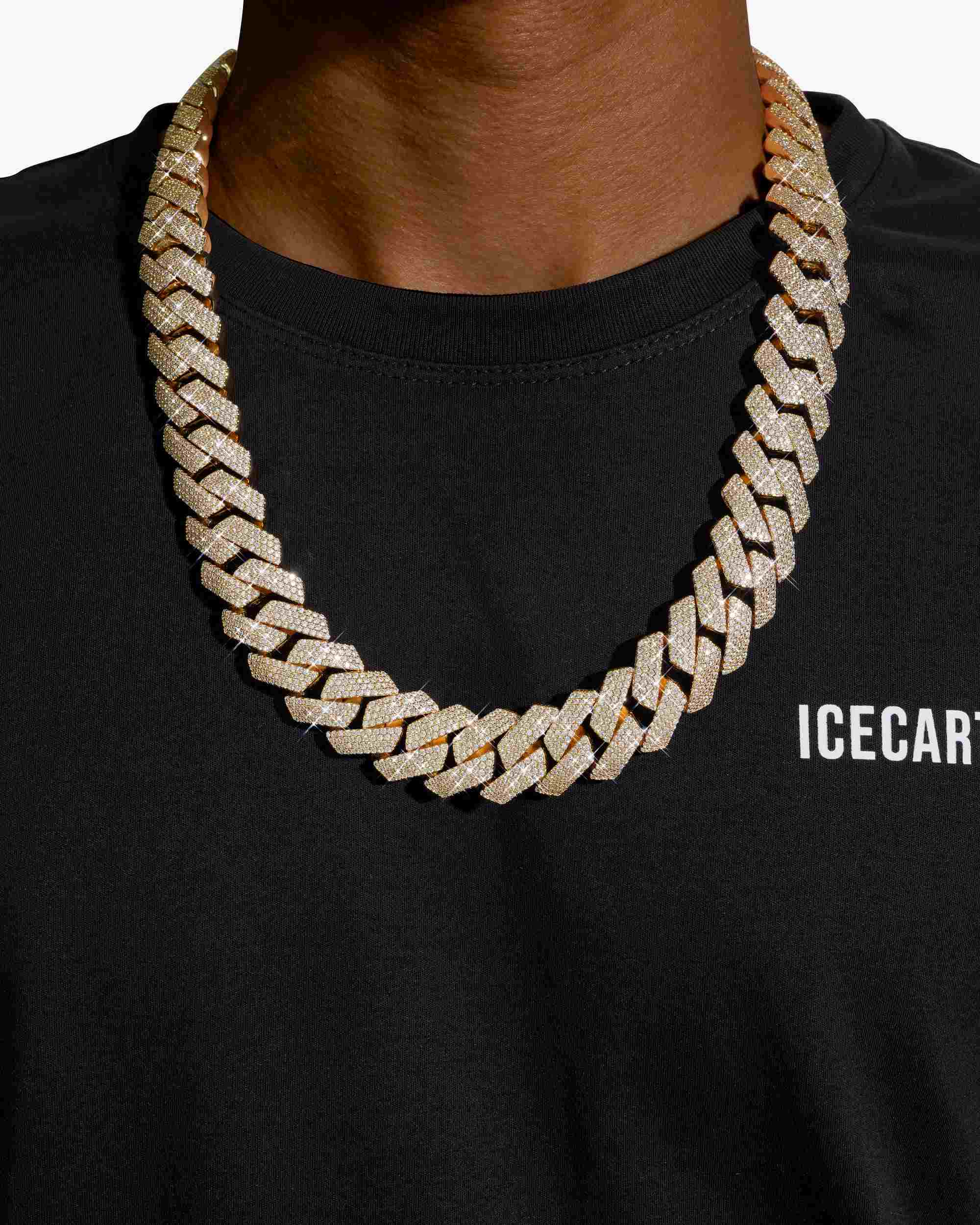 Moissanite Cuban Link Chain 14K Gold (ALL SIZES) - Image 28