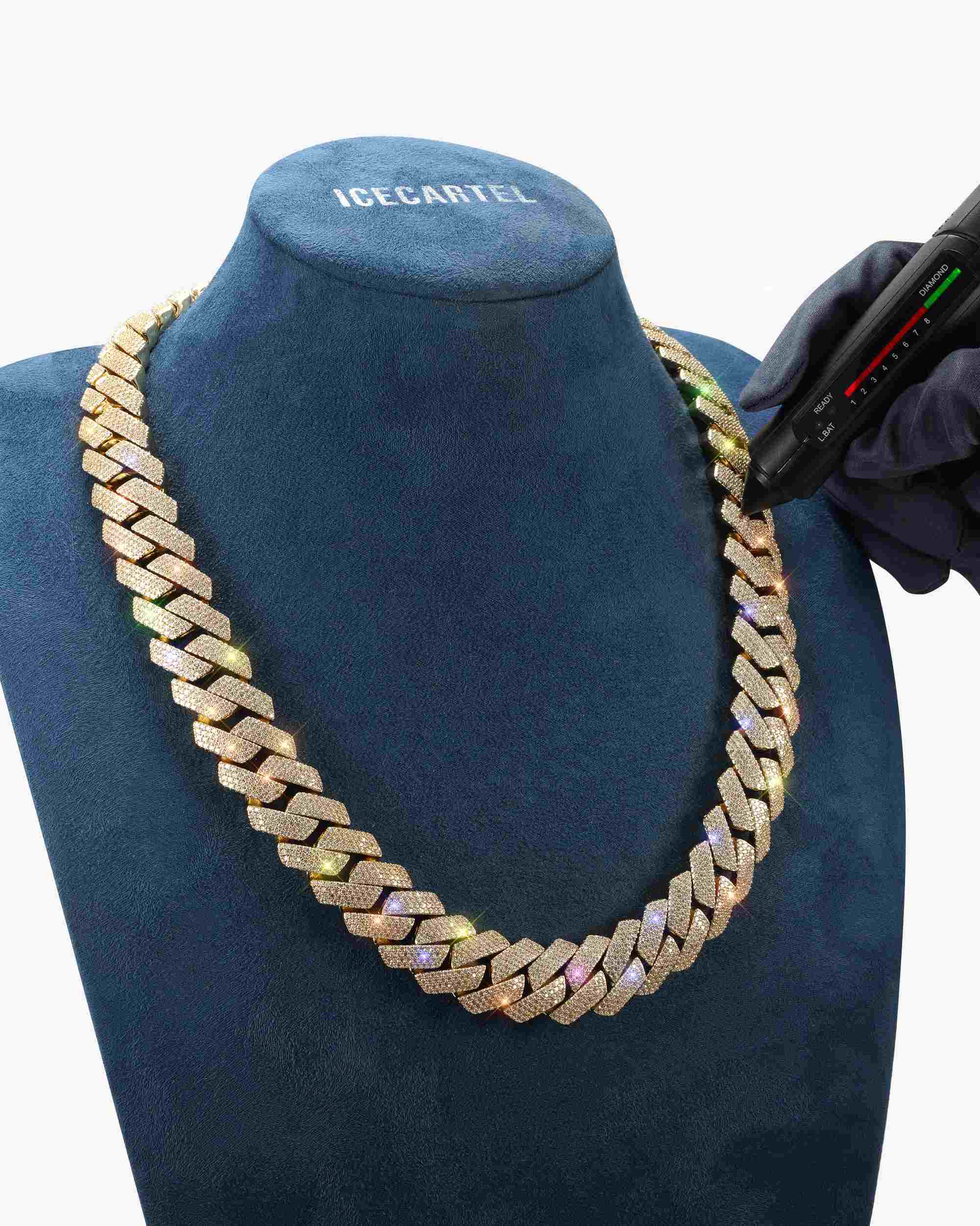Moissanite Cuban Link Chain 14K Gold (ALL SIZES) - Image 30