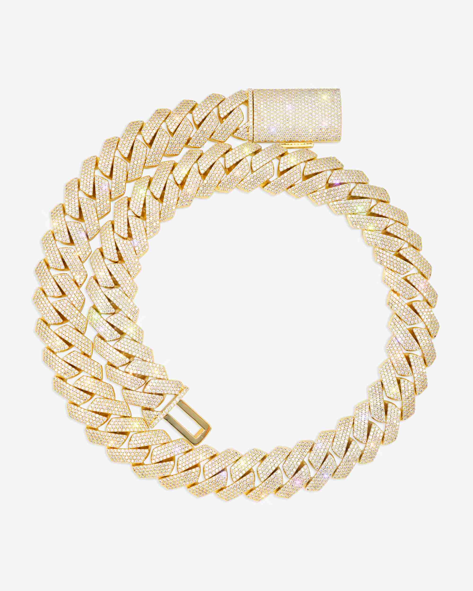 Moissanite Cuban Link Chain 14K Gold (ALL SIZES) - Image 33